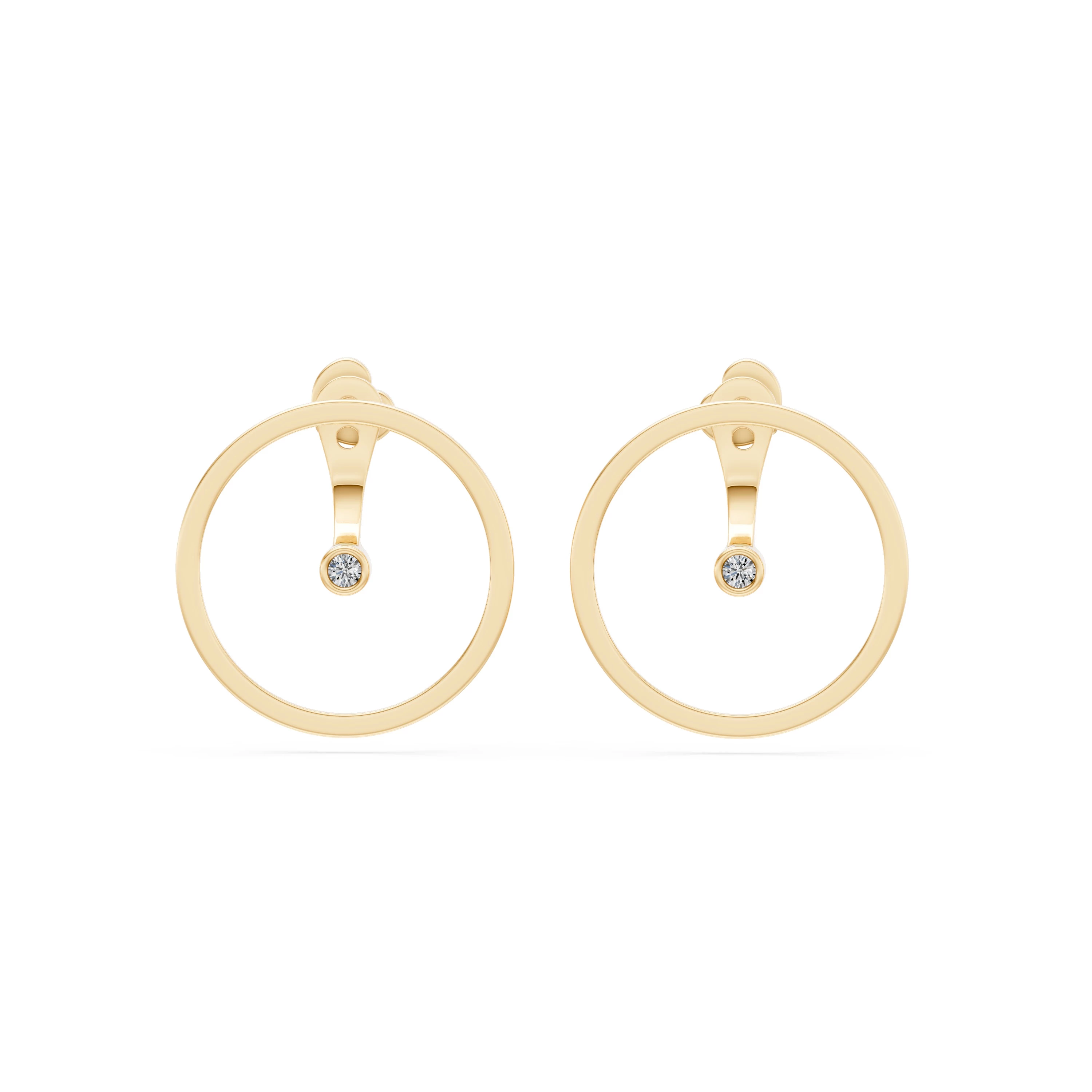 Boucles d'oreilles Secret Royal Minimalisme 0,03 ct — vue 4