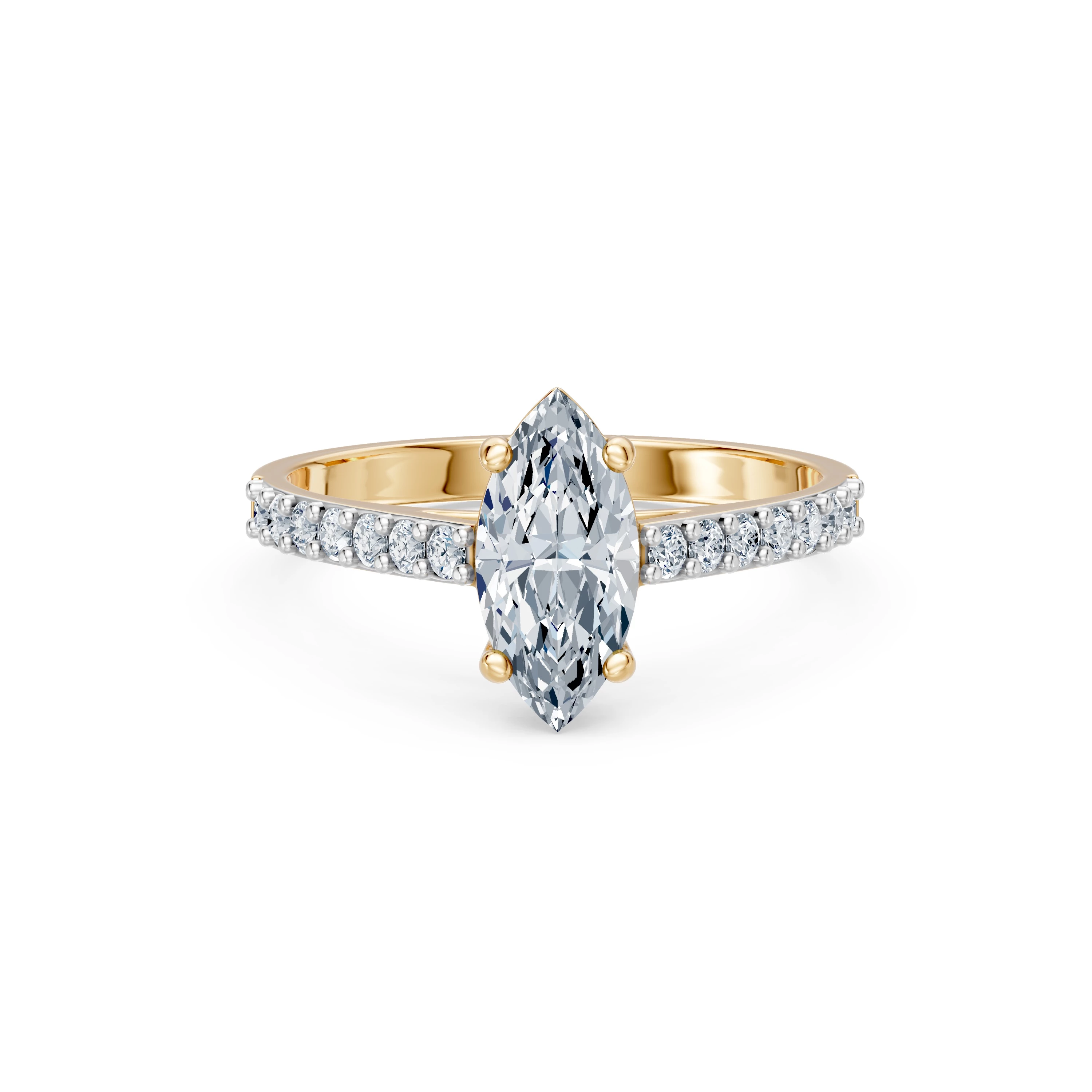 Bague Désir Lumineux Solitaire Éternité marquise 1 ct — vue 6