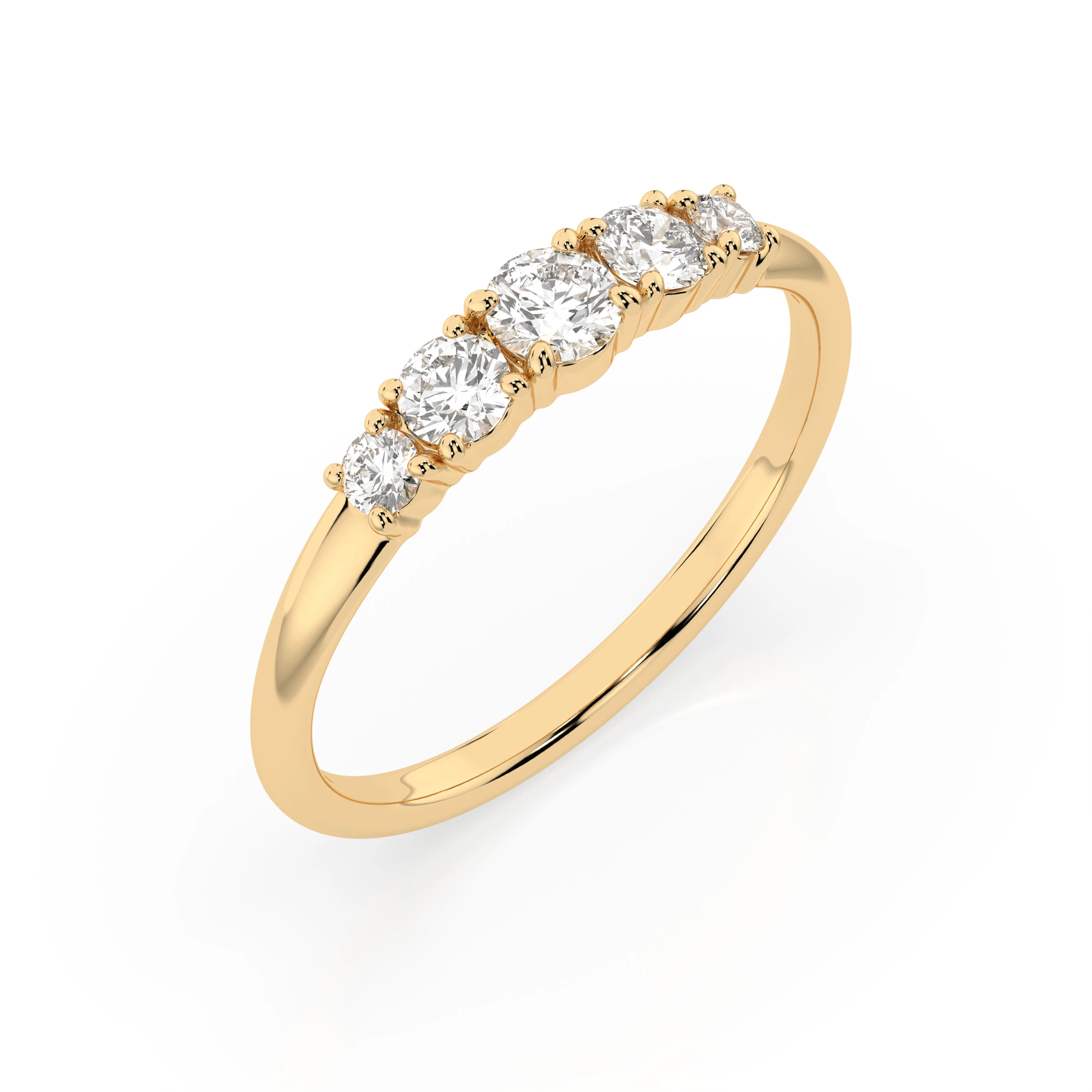 Bague Rêverie Radieuse Éternité ronde 0,15 ct — vue 4