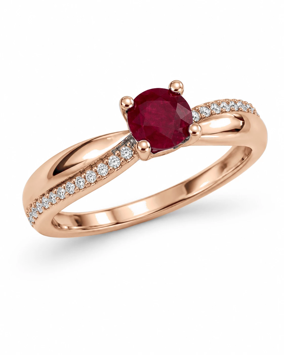 Bague Bonheur Radieux Pierre Précieuse 0,56 ct — vue 1