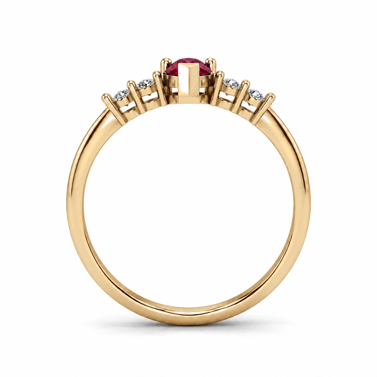 Bague Promesse Infinie Pierre Précieuse poire 0,5 ct — vue 8