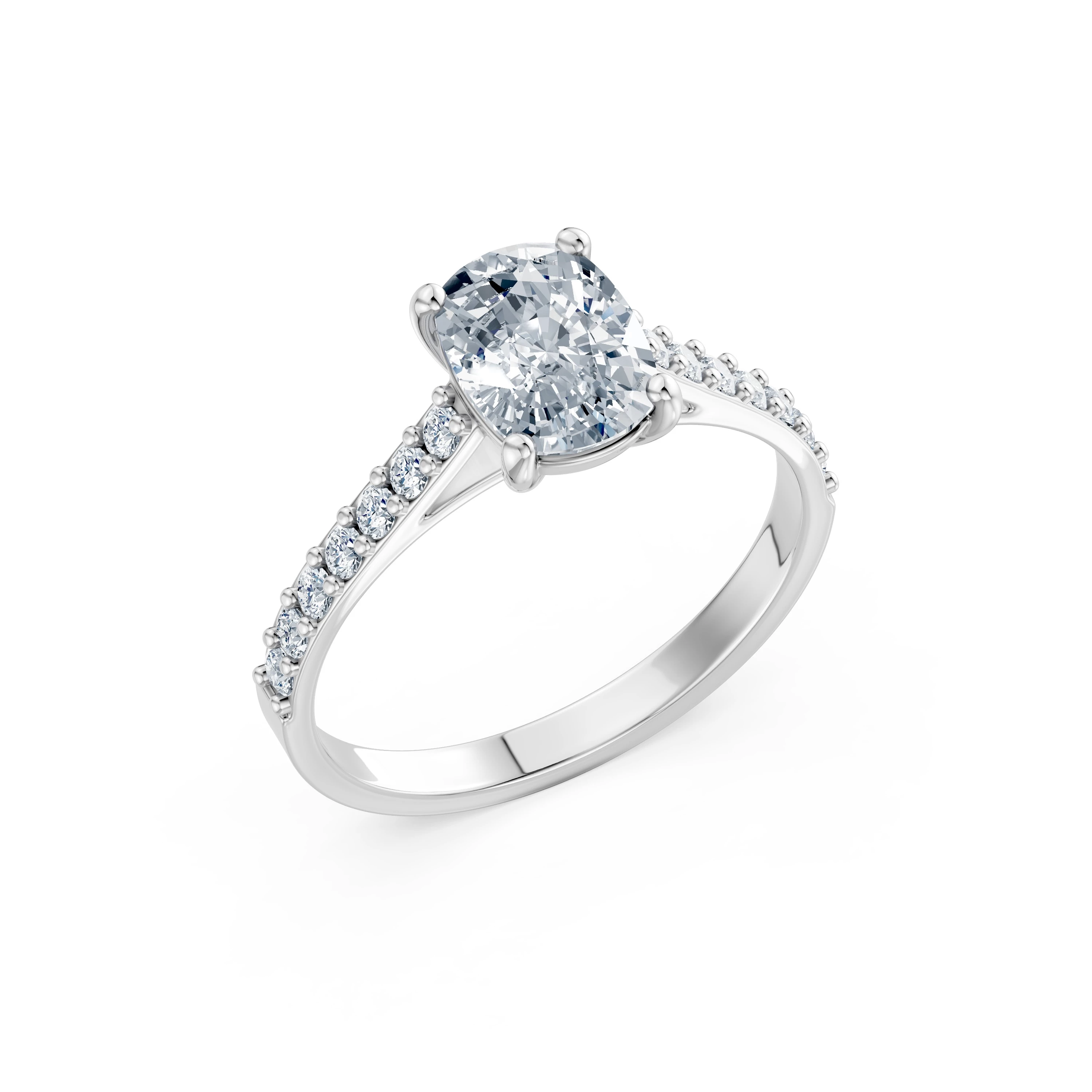 Bague Souvenir Divin Solitaire Éternité coussin 1,5 ct · 1,5 mm — vue 1
