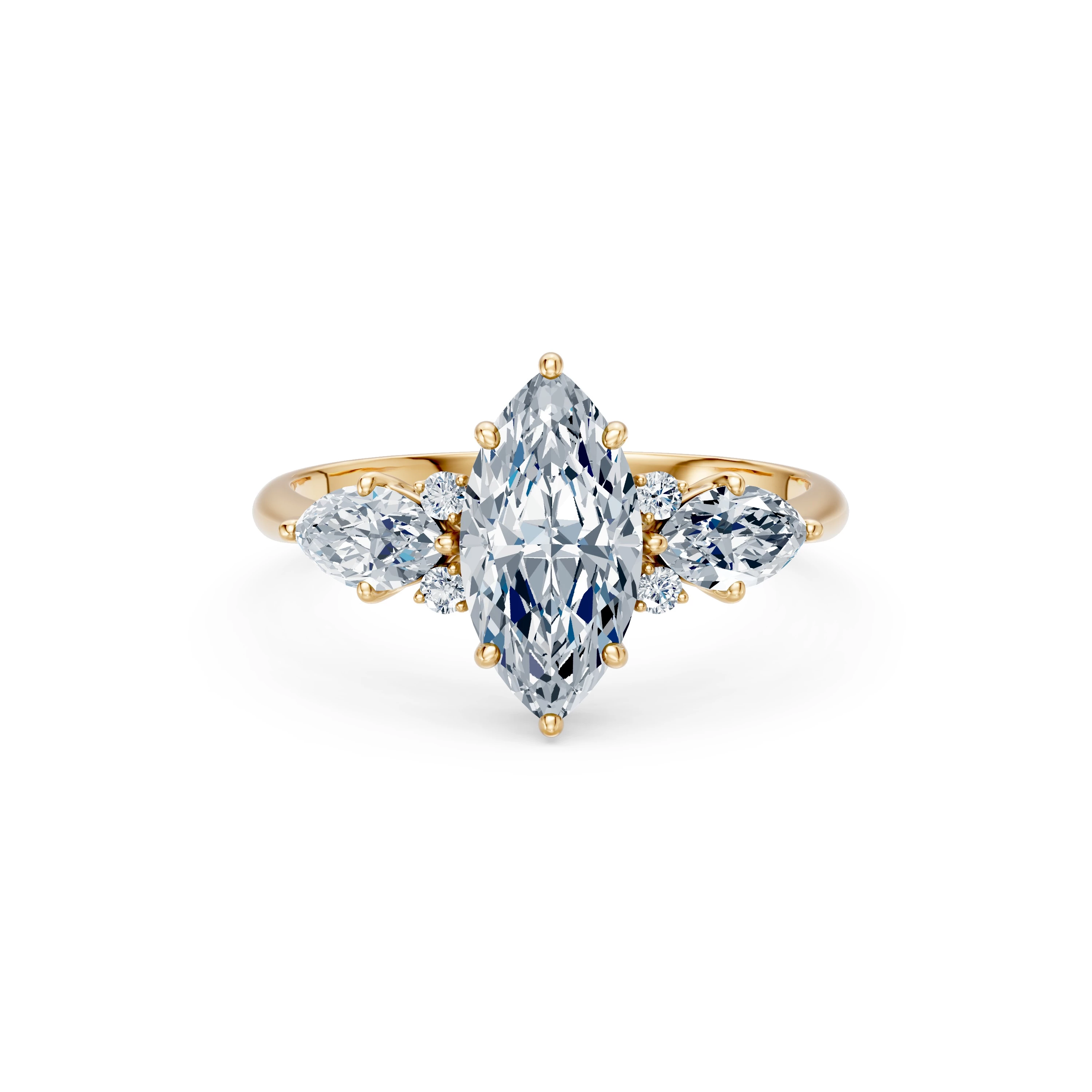 Bague Caresse Infinie Solitaire Éternité marquise 1,5 ct · 1,5 mm — vue 6