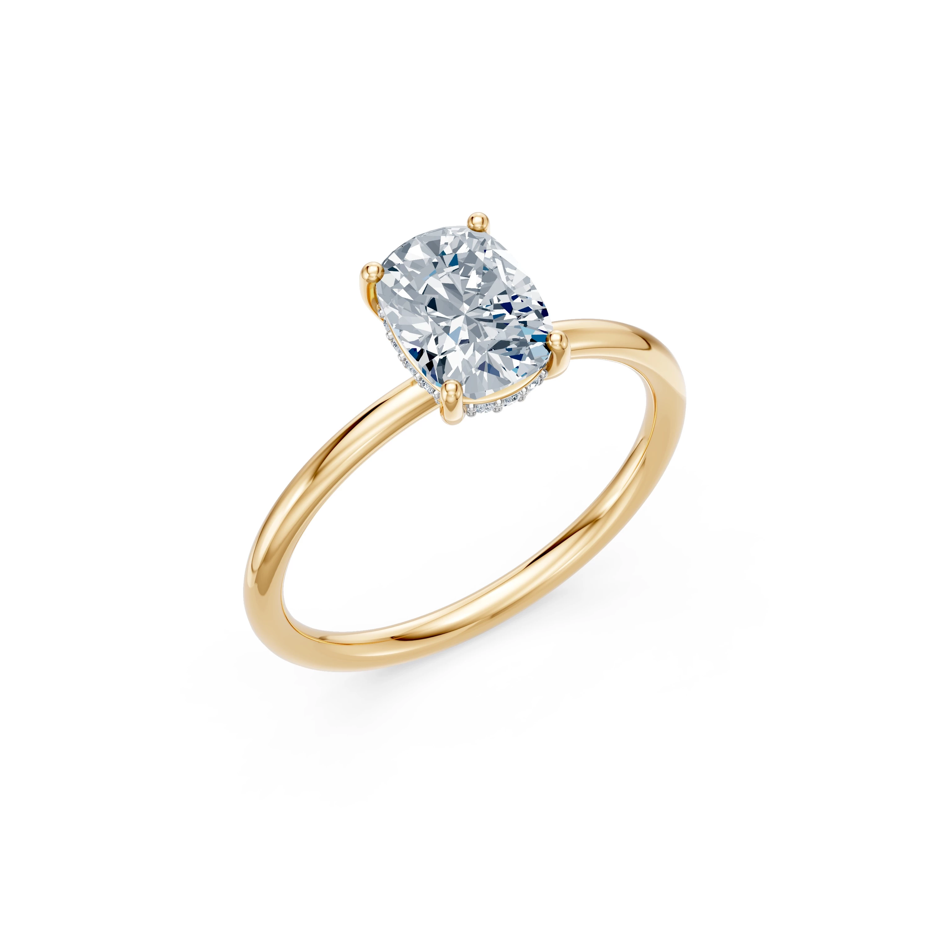 Bague Rareté Parisienne Solitaire coussin 1,5 ct · 1,5 mm — vue 4
