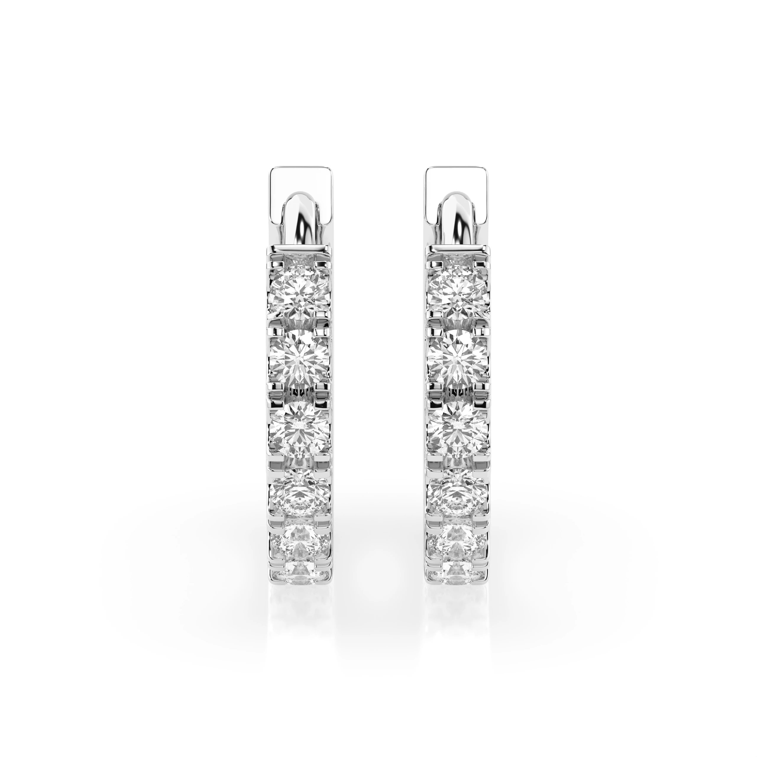 Boucles d'oreilles Tendresse Éblouissante Éternité ronde 0,42 ct — vue 1