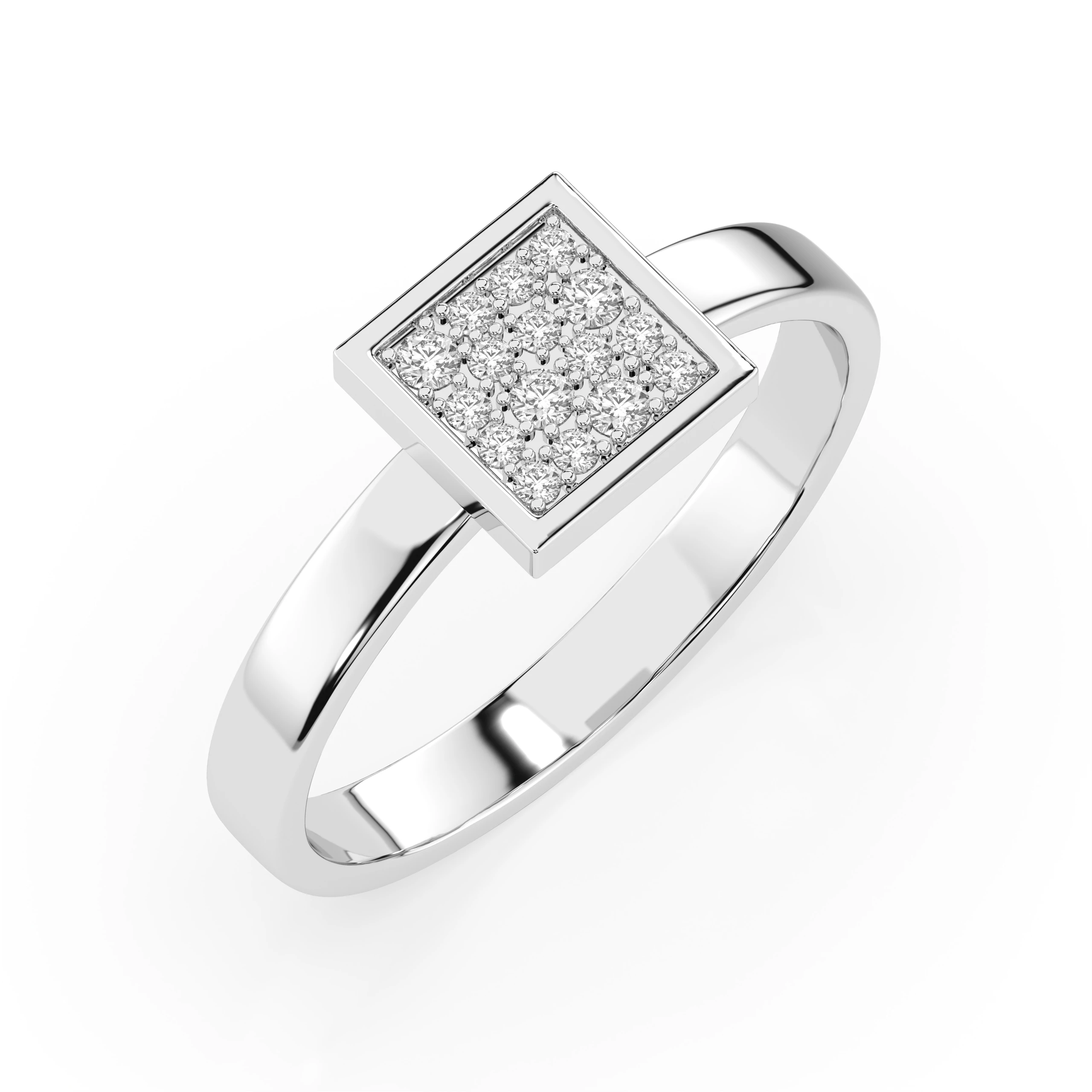 Bague Étoile Souveraine Illusion ronde 0,07 ct — vue 1