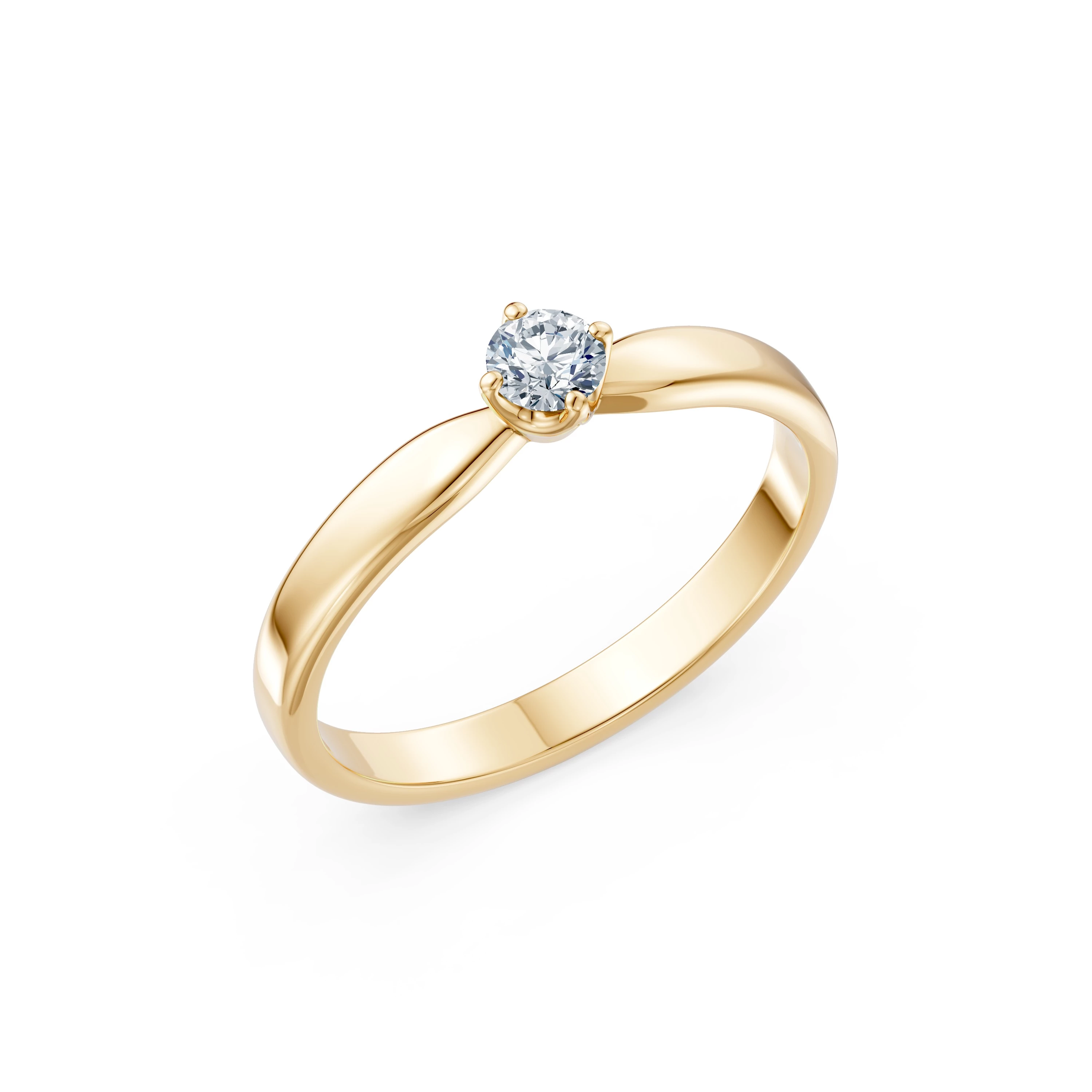 Bague Joyau Éternel Solitaire 0,2 ct · 3,7 mm — vue 4