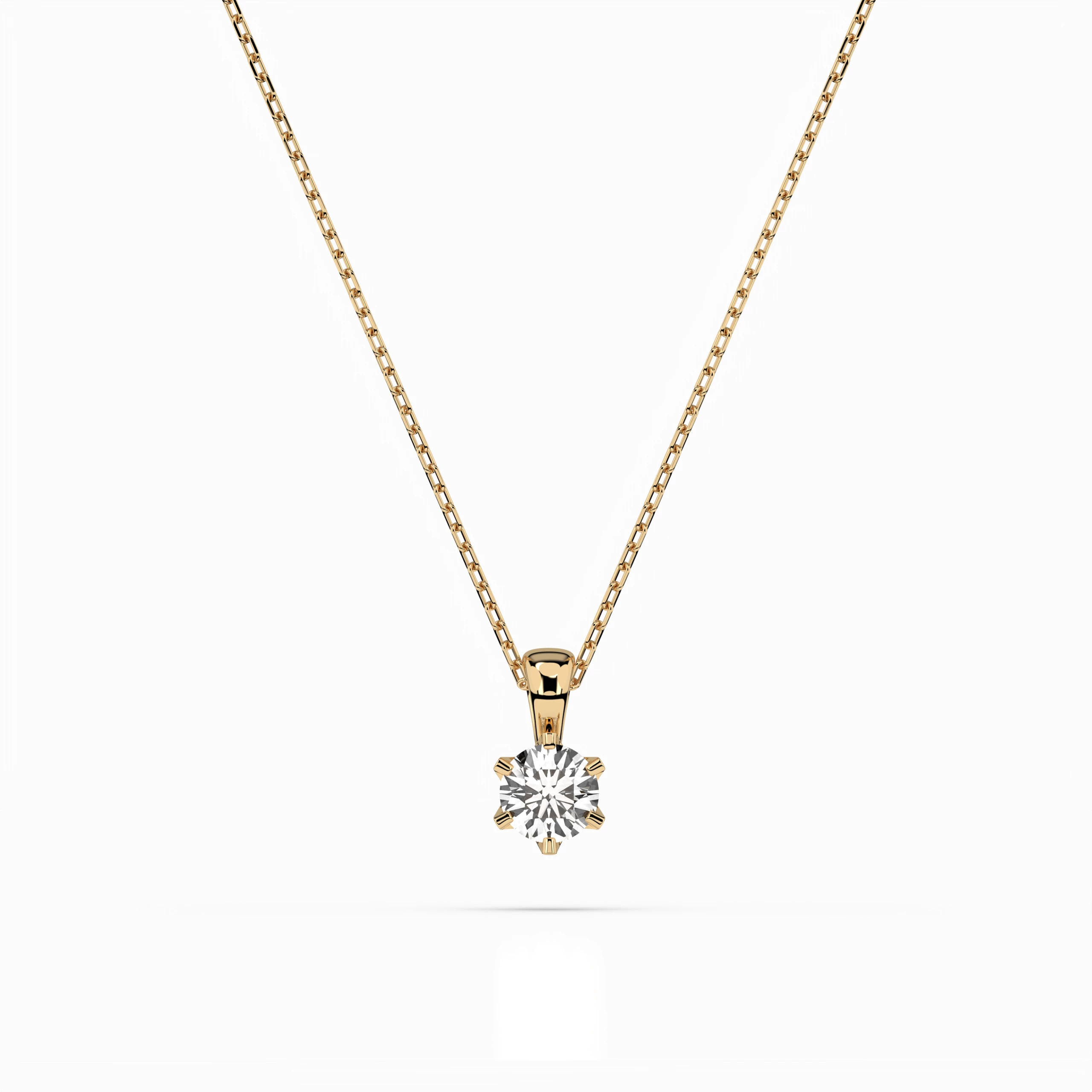 Collier Cosmos Étoilé Solitaire ronde 0,15 ct · 3,4 mm — vue 4