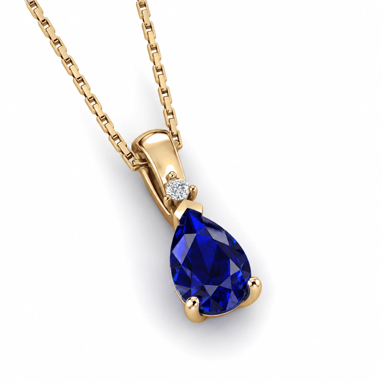 Collier Nébuleuse Cristalline Pierre Précieuse poire 0,79 ct — vue 8
