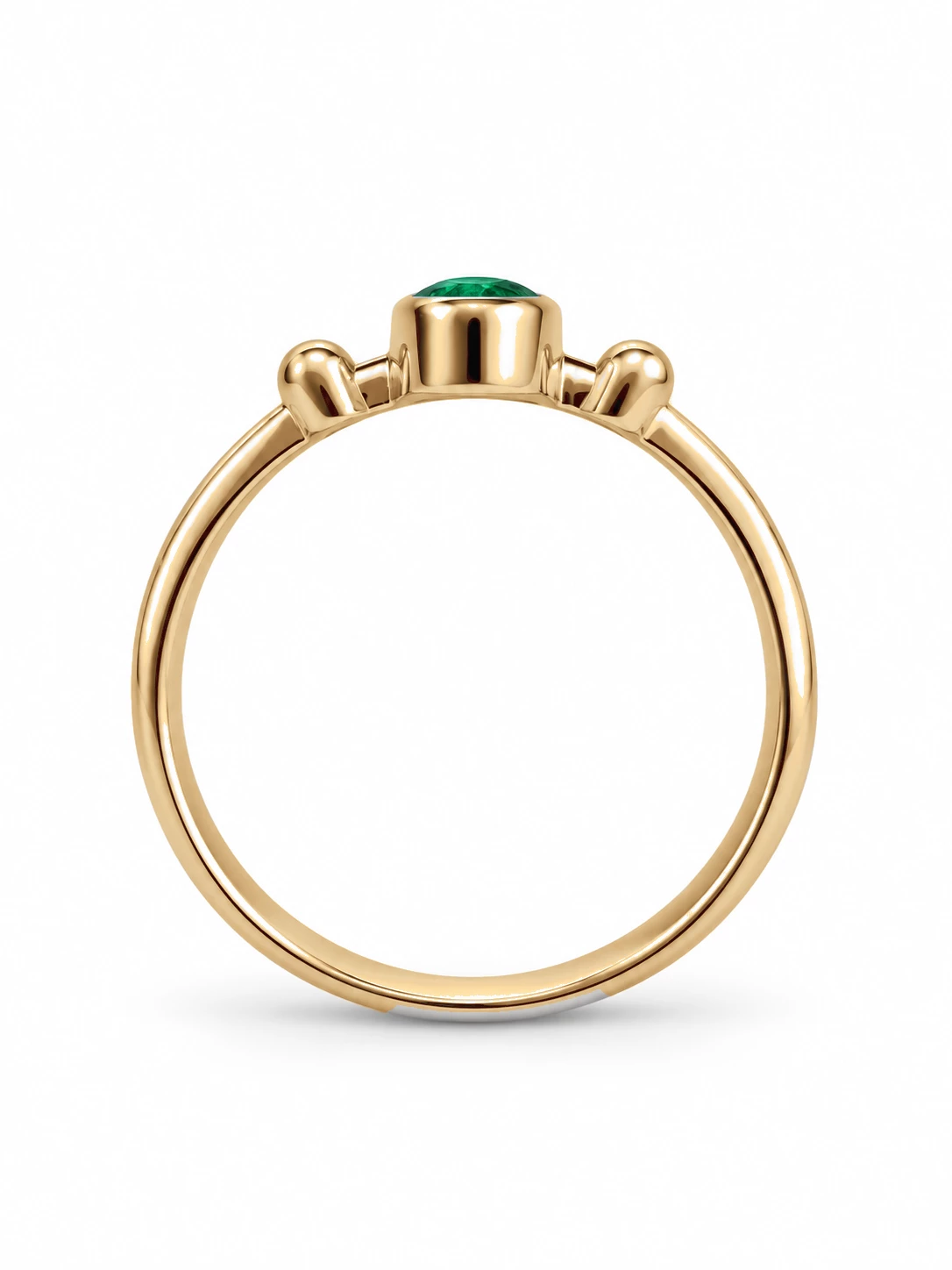 Bague Couronne Rayonnante Pierre Précieuse 0,42 ct — vue 8