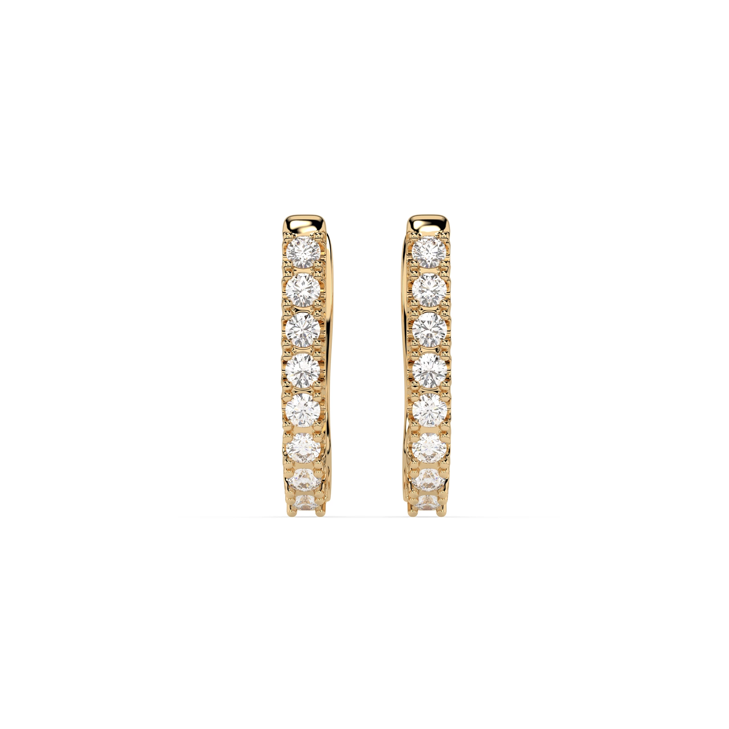 Boucles d'oreilles Charme Radieux Éternité ronde 0,32 ct — vue 4