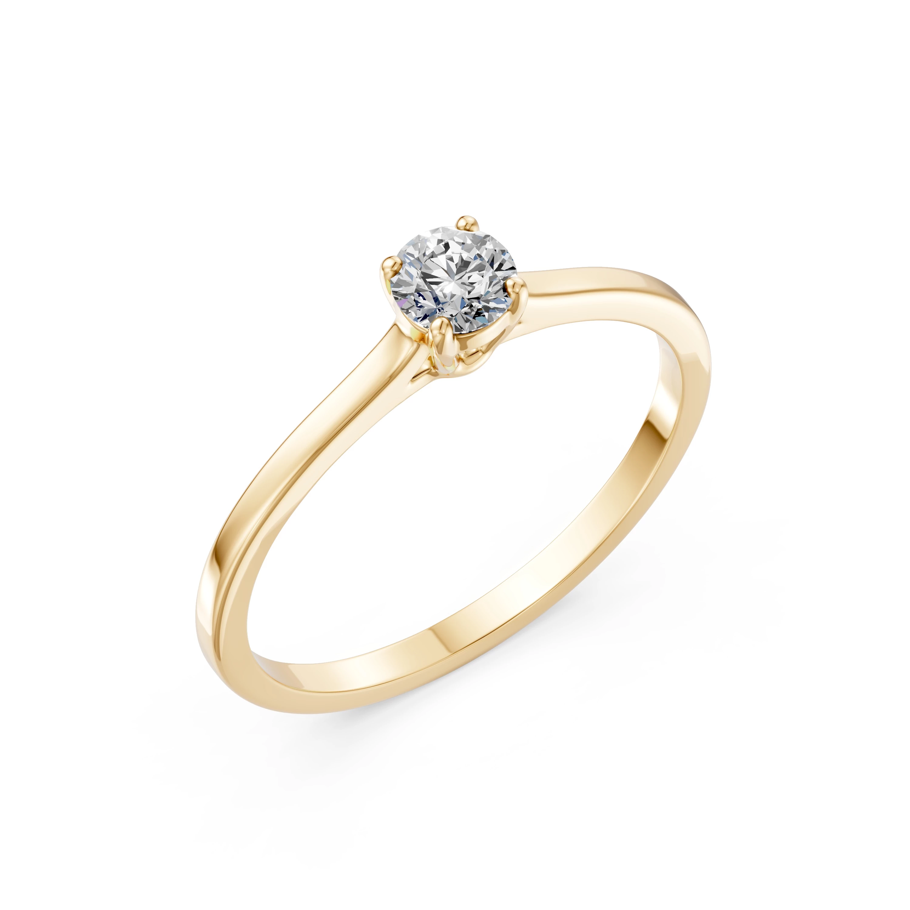Bague Prestige Radieux Solitaire ronde 0,3 ct · 4,2 mm — vue 4
