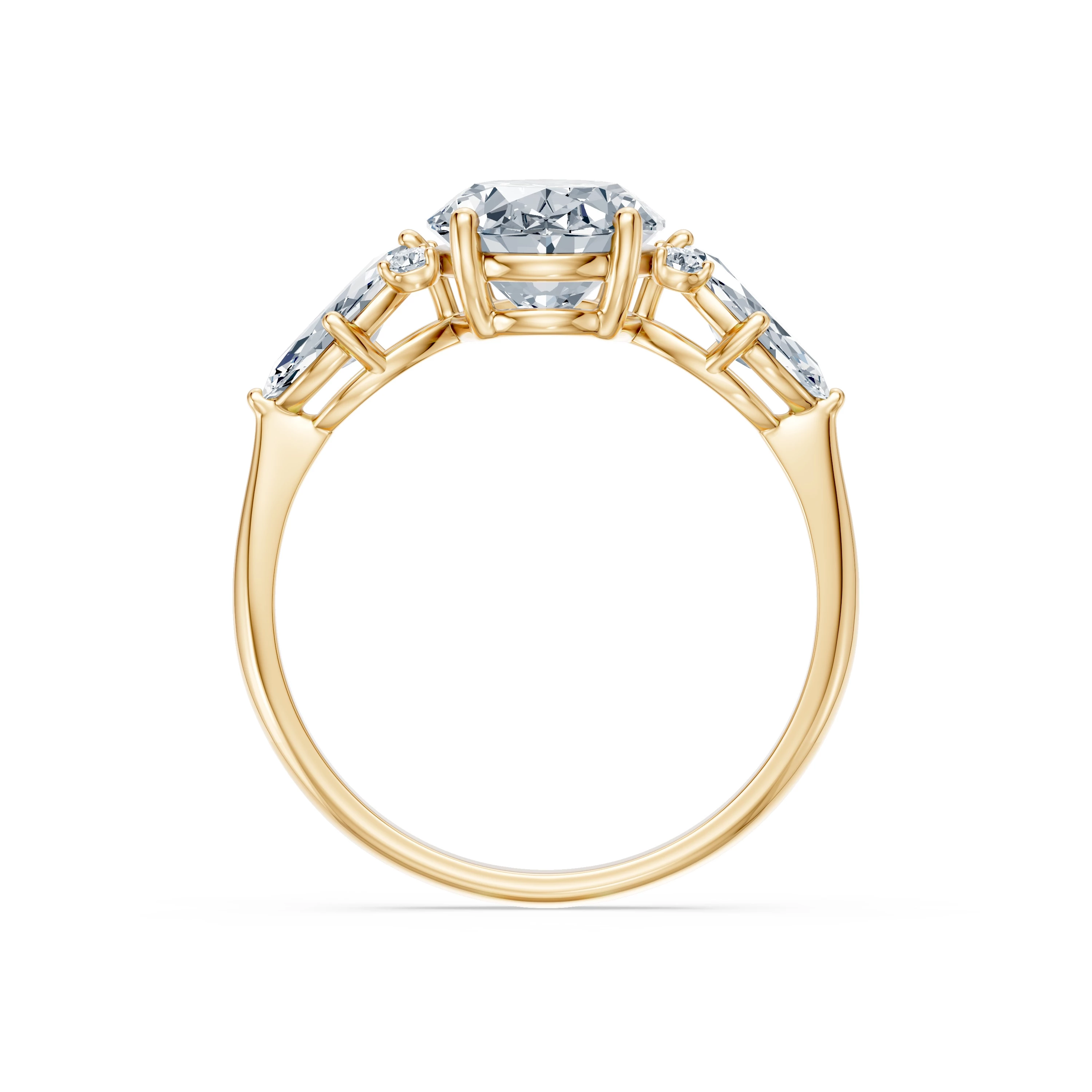 Bague Cœur Divin Solitaire Éternité ovale 2 ct · 2,0 mm — vue 5