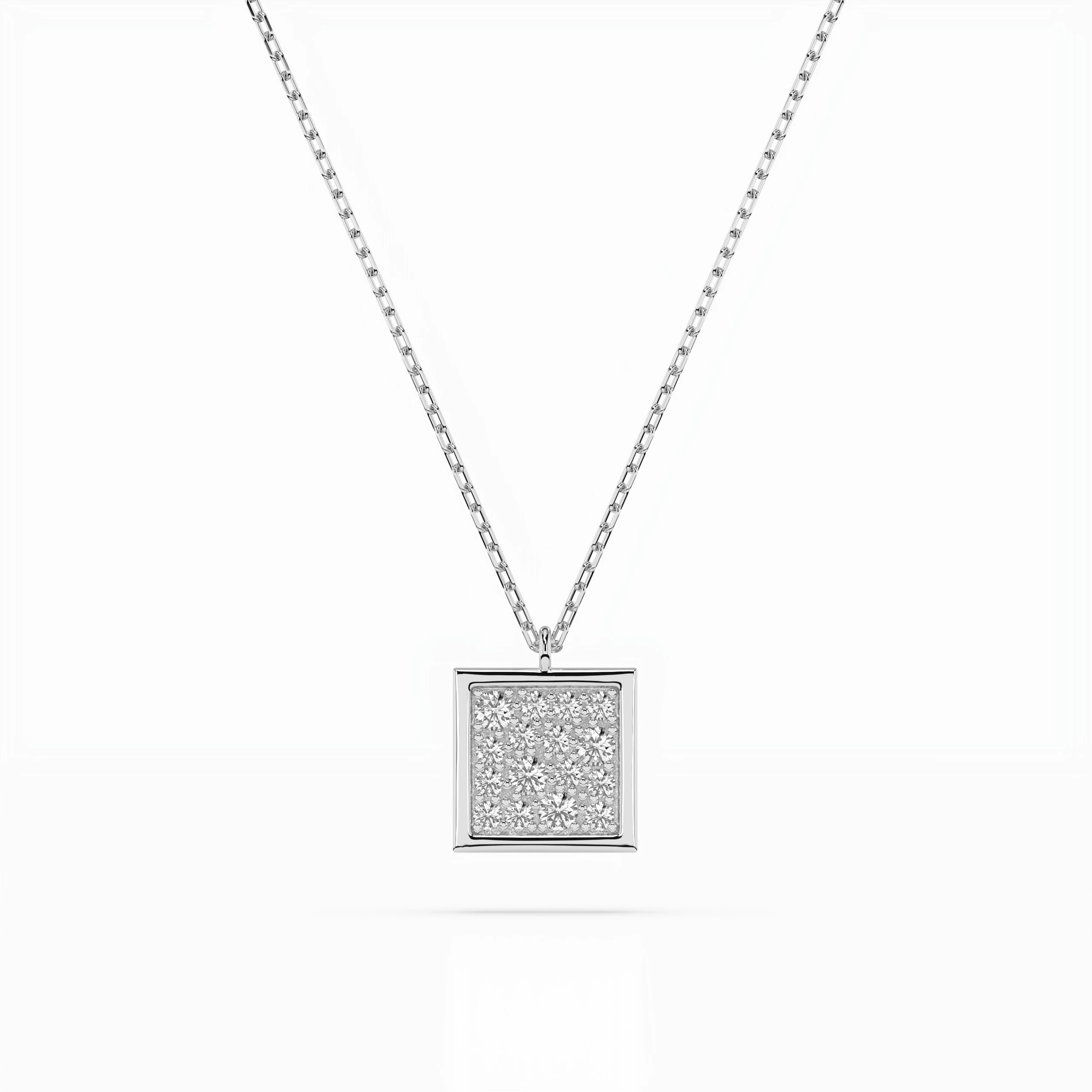 Collier Reflet Céleste Illusion ronde 0,07 ct — vue 1