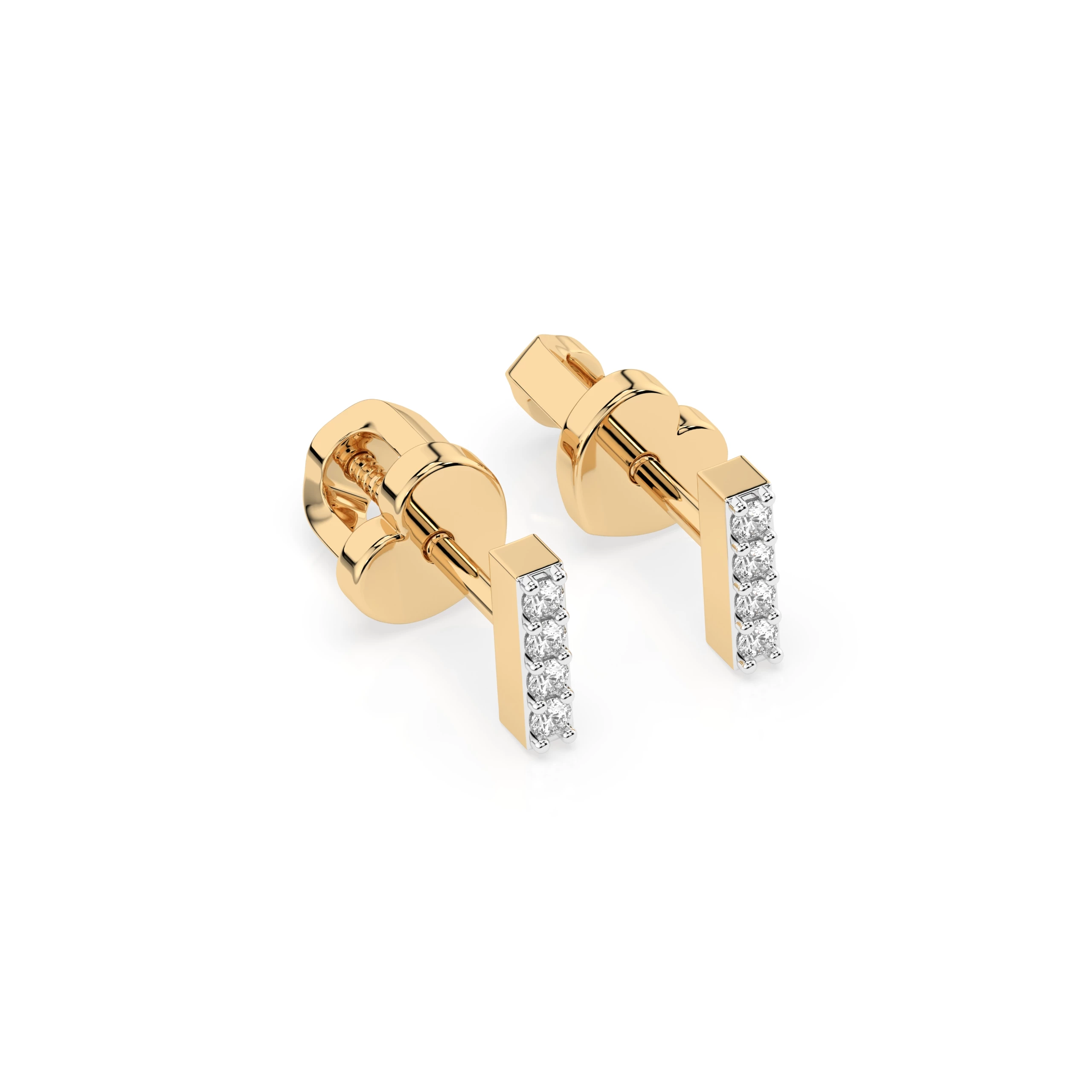 Boucles d'oreilles Secret Parisien Minimalisme ronde 0,08 ct — vue 5