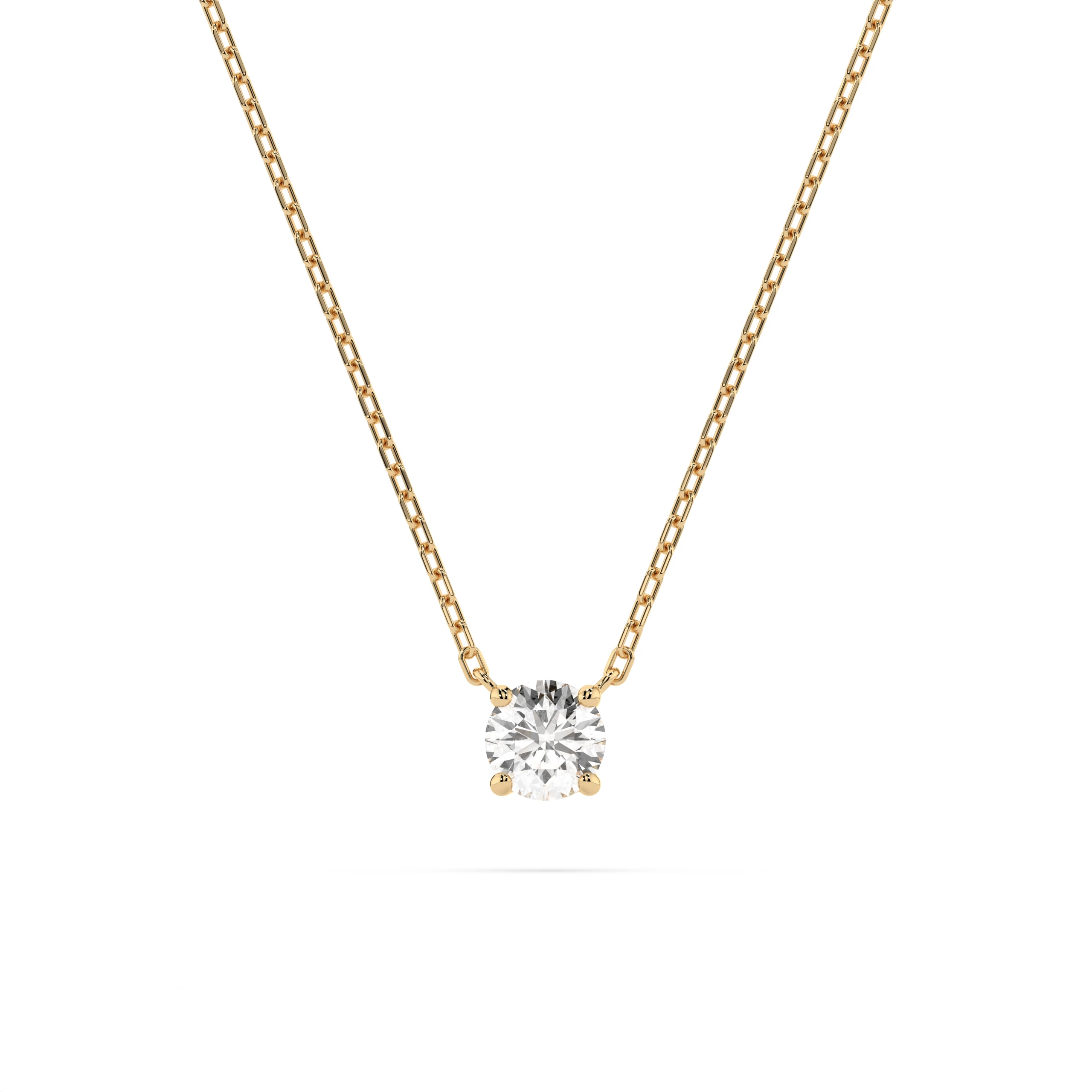 Collier Lune Sublime Solitaire ronde 0,1 ct · 3,0 mm — vue 4