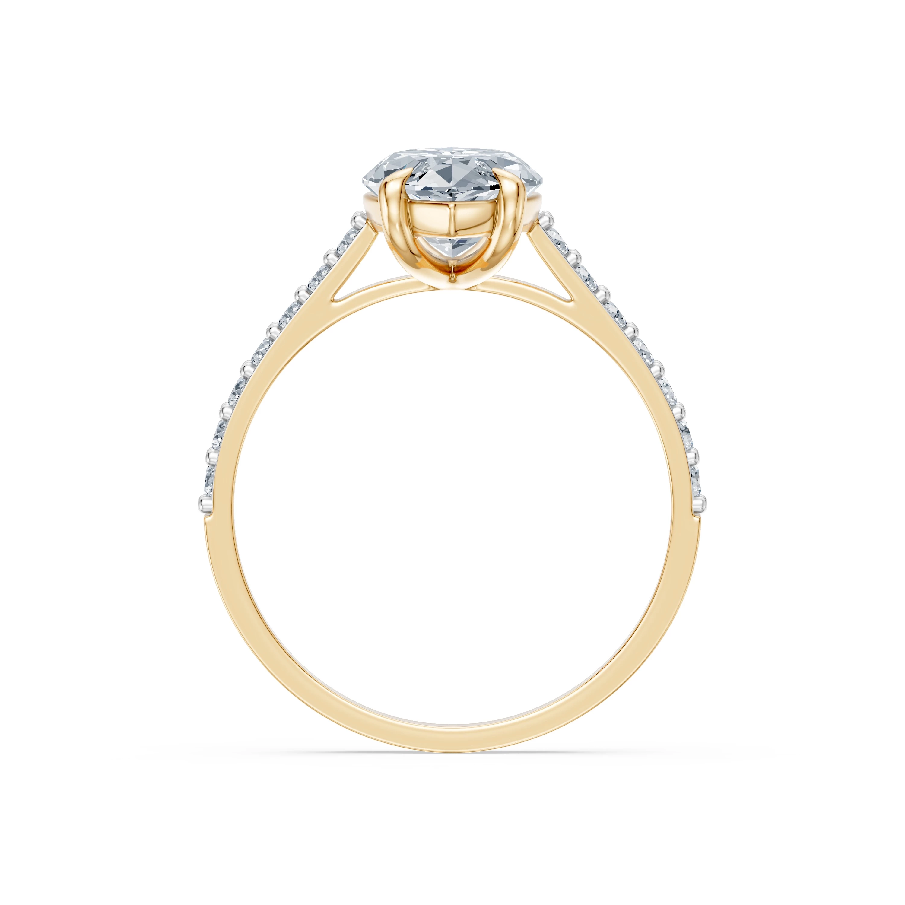 Bague Émotion Sincère Solitaire Éternité marquise 2 ct · 2,0 mm — vue 5