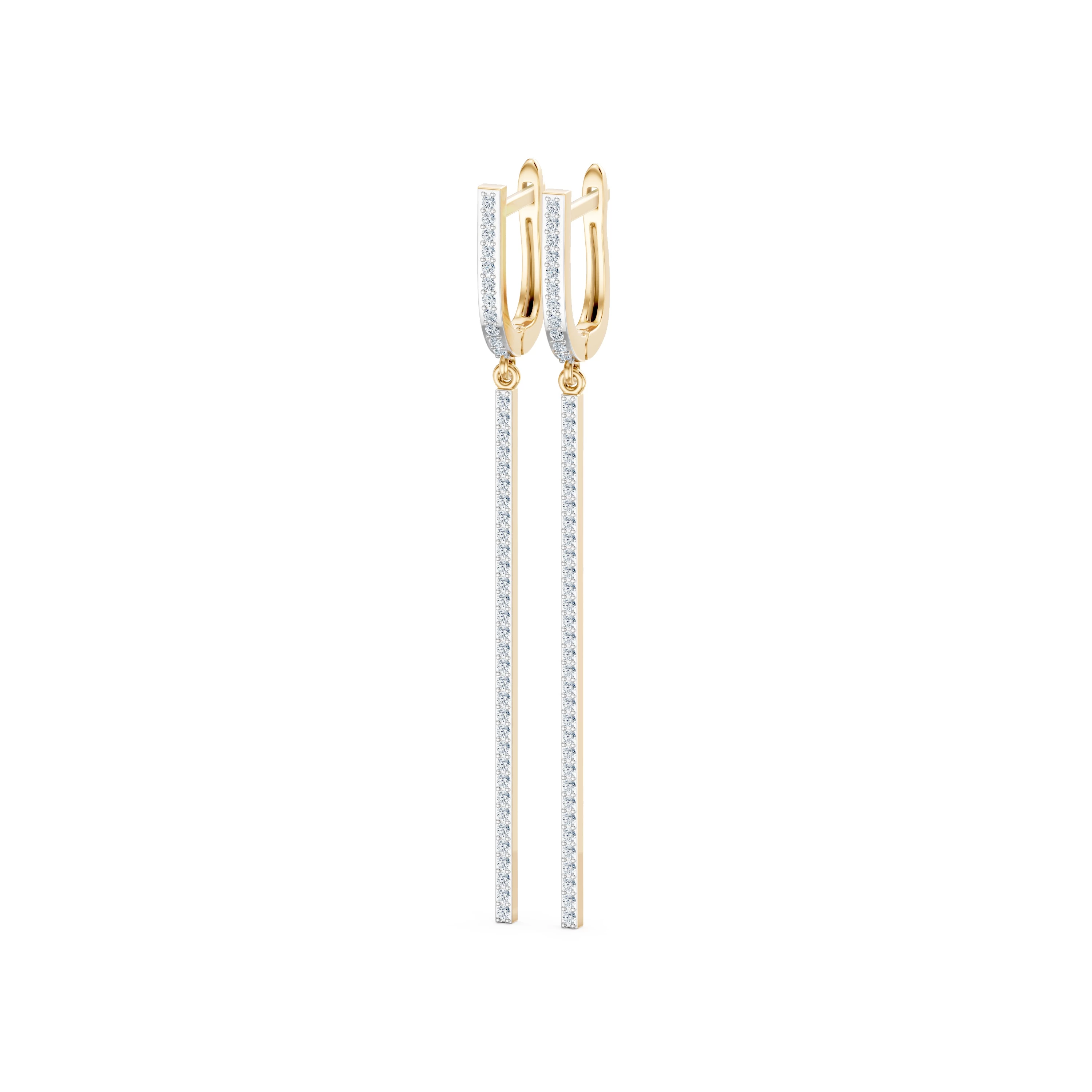 Boucles d'oreilles Raffinement Précieux Minimalisme 0,01 ct — vue 5