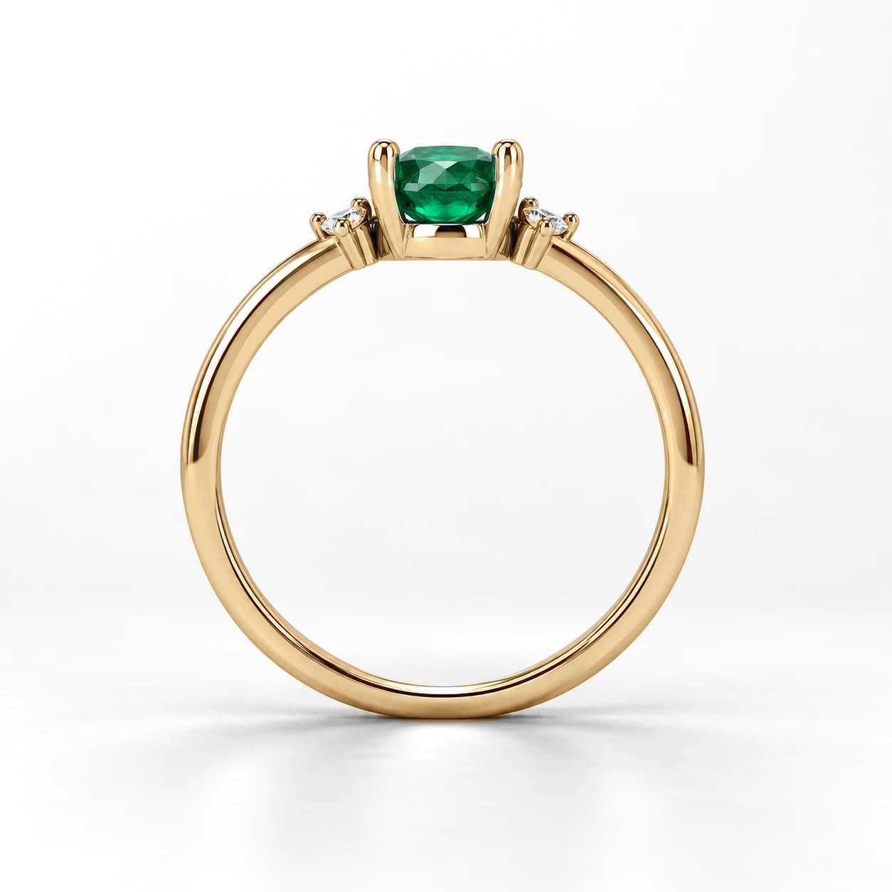 Bague Dynastie Rayonnante Pierre Précieuse ovale 0,65 ct — vue 8