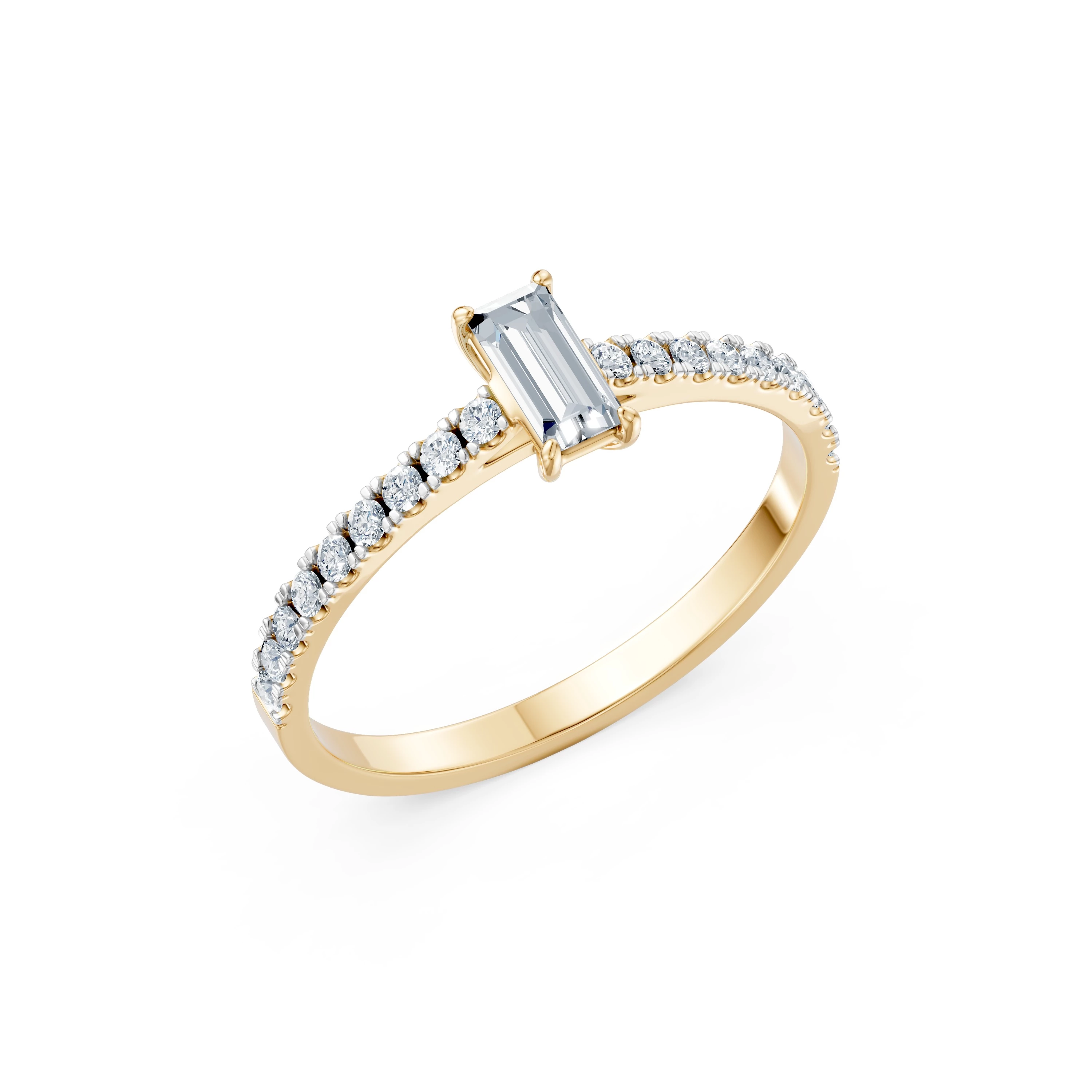 Bague Promesse Sacrée Solitaire Éternité 0,3 ct — vue 4