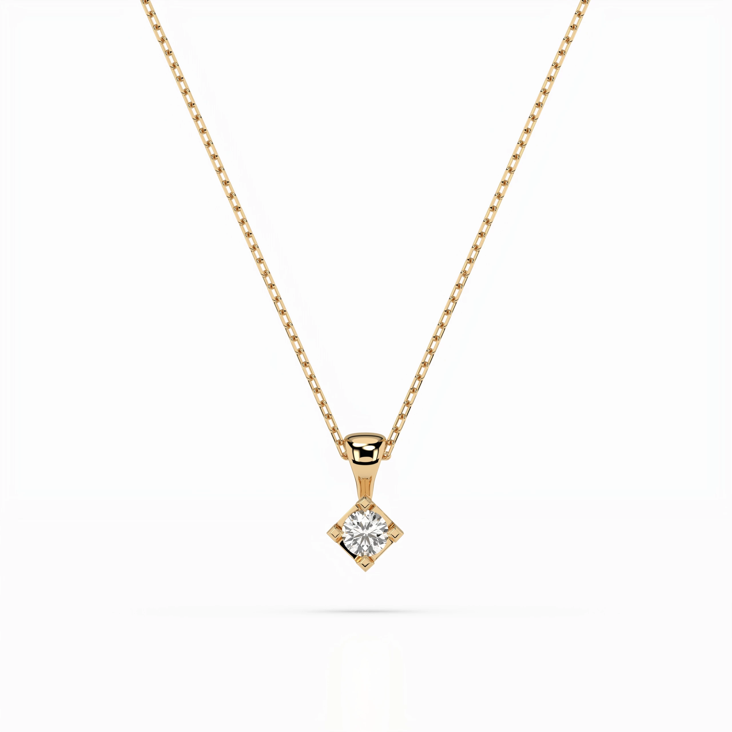 Collier Mirage Radieux Solitaire ronde 0,08 ct · 2,7 mm — vue 4
