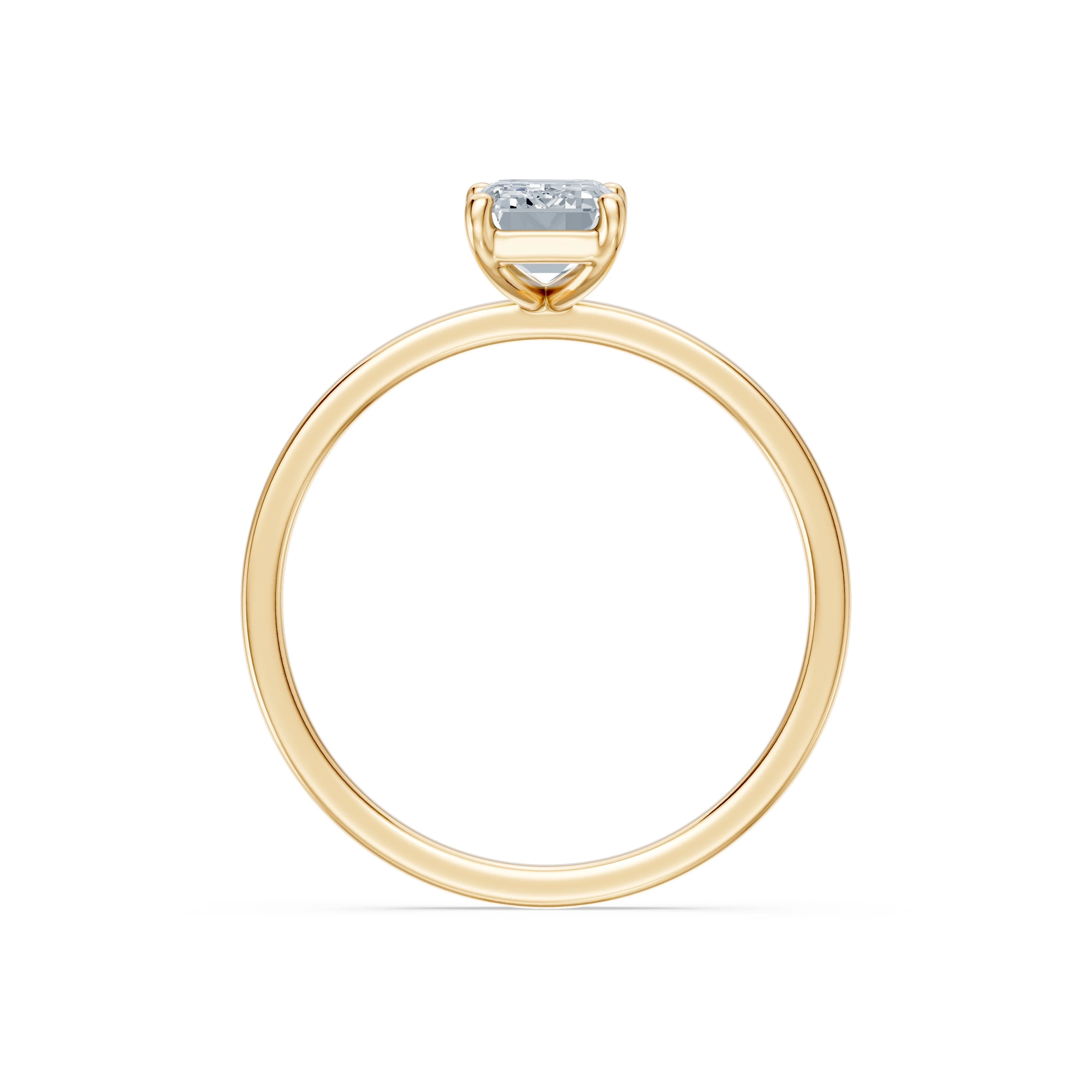 Bague Diamant Intemporel Solitaire émeraude 1 ct — vue 5