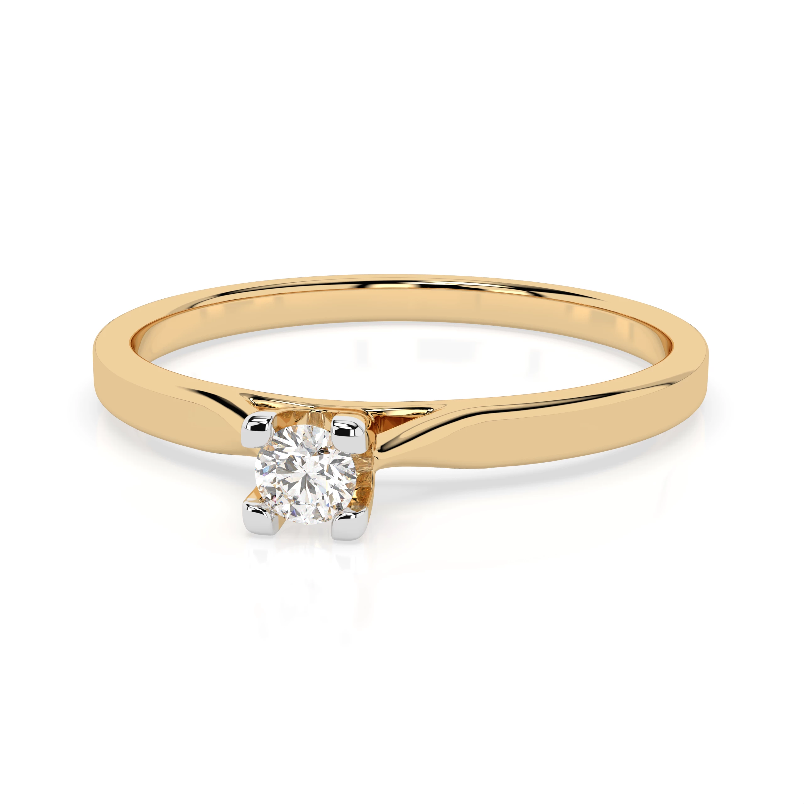 Bague Grandeur Majestueuse Solitaire ronde 0,06 ct · 2,5 mm — vue 6