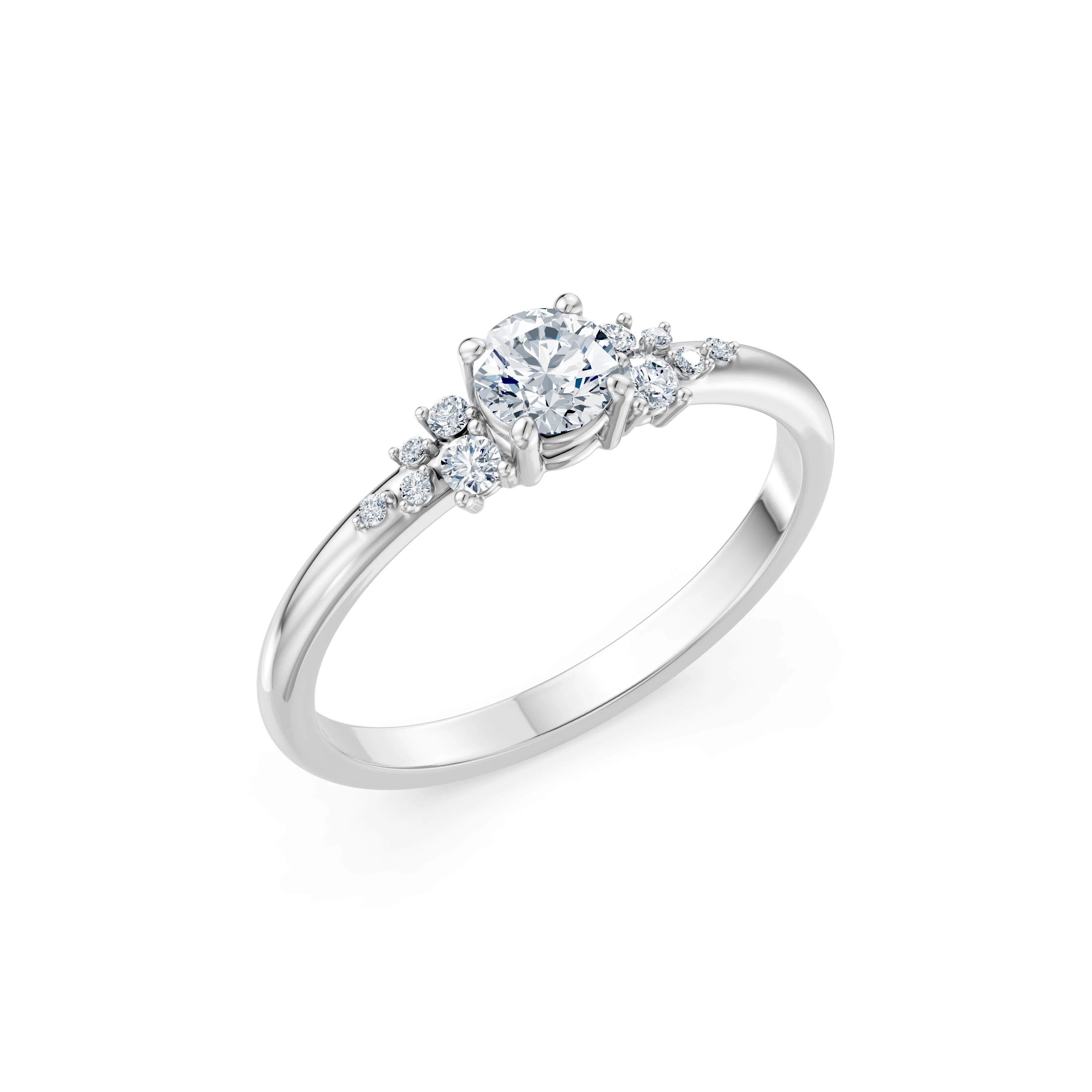 Bague Douceur Infinie Solitaire Éternité ronde 0,35 ct · 4,5 mm — vue 1