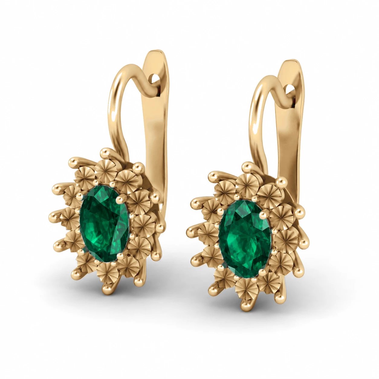 Boucles d'oreilles Impératrice Éternelle Pierre Précieuse ovale 0,84 ct — vue 8