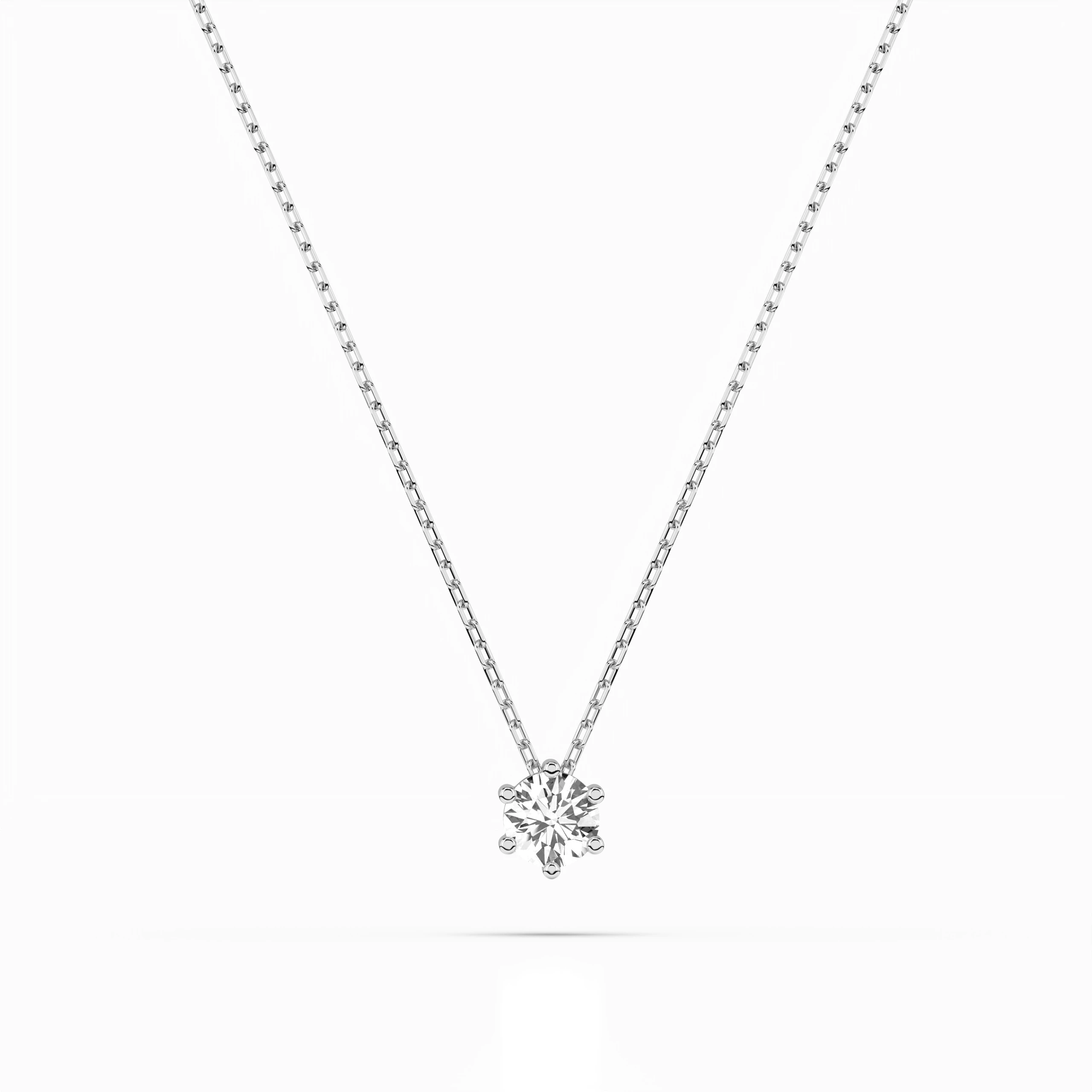 Collier Éclipse Céleste Solitaire ronde 0,15 ct · 3,4 mm — vue 1