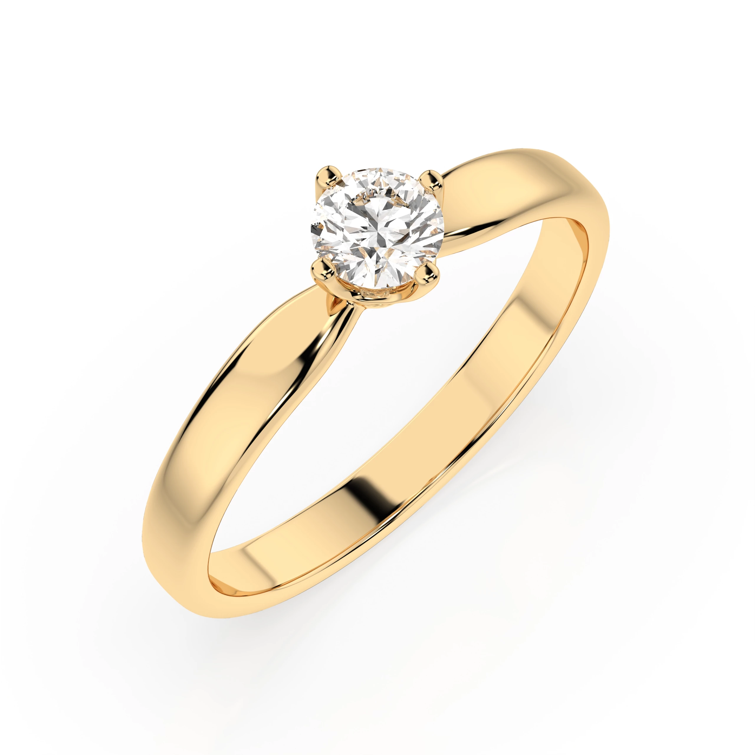 Bague Duchesse Éternelle Solitaire ronde 0,25 ct · 4,0 mm — vue 4