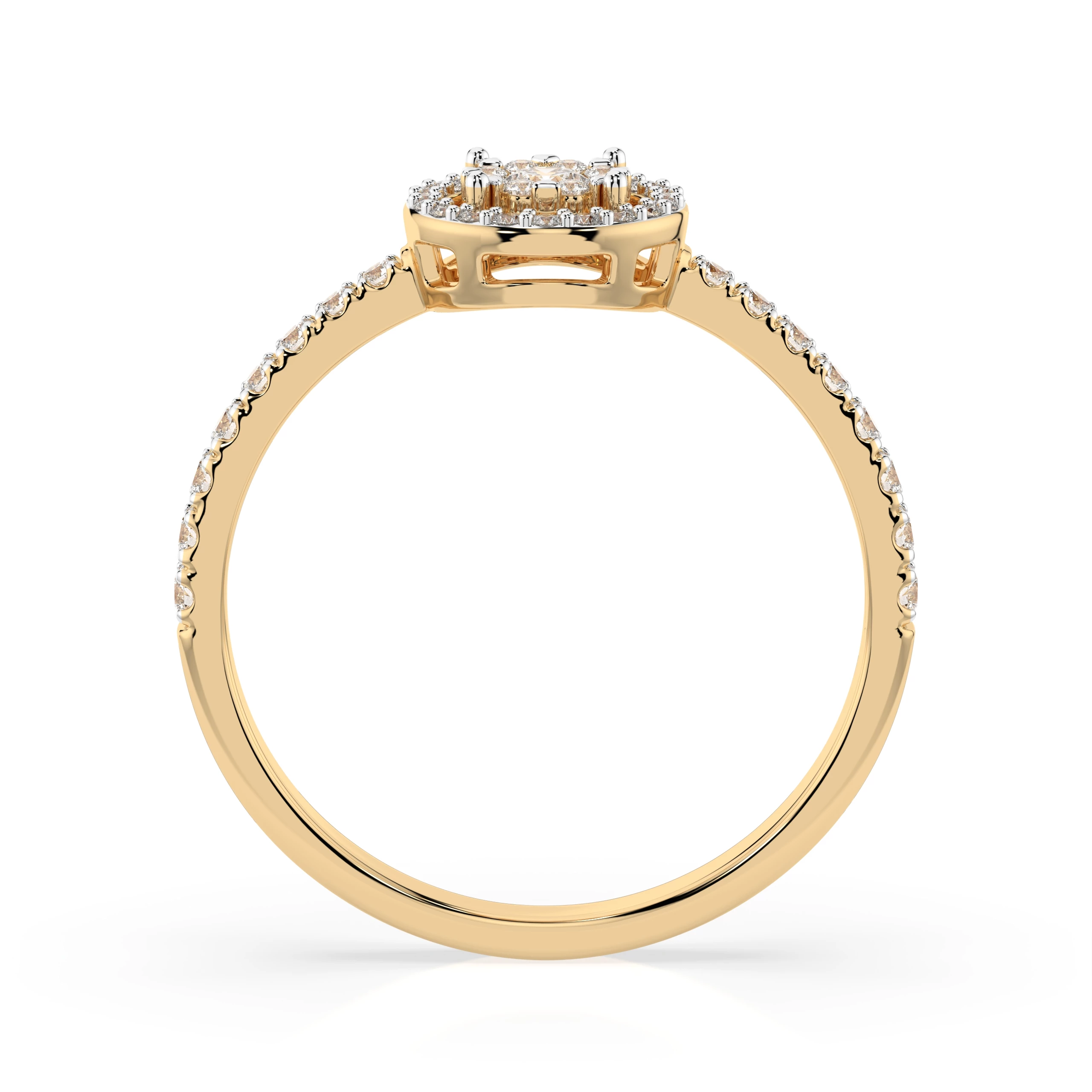 Bague Ciel d'Or Illusion ronde 0,03 ct — vue 5