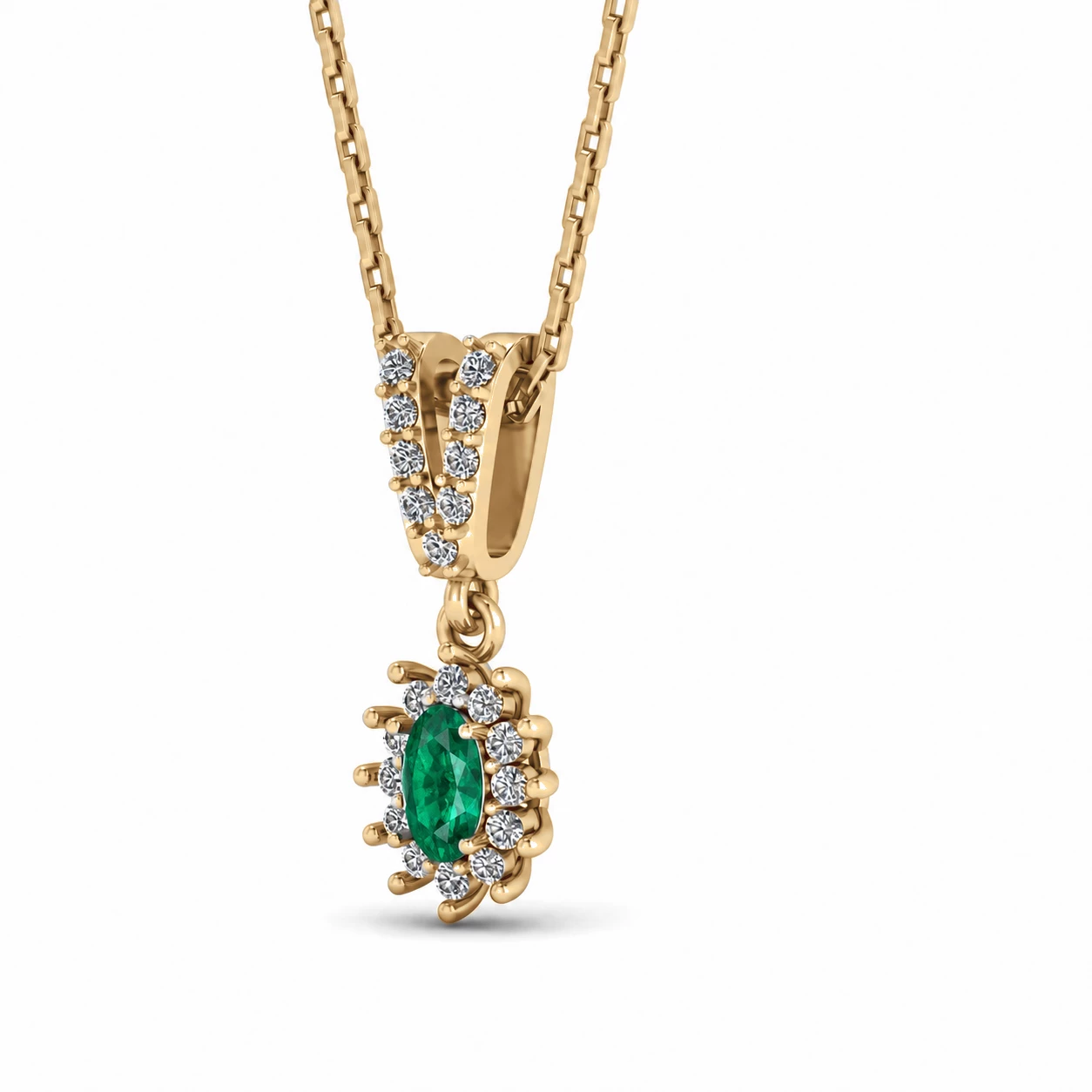 Collier Noblesse Radieuse Pierre Précieuse ovale 0,19 ct — vue 8
