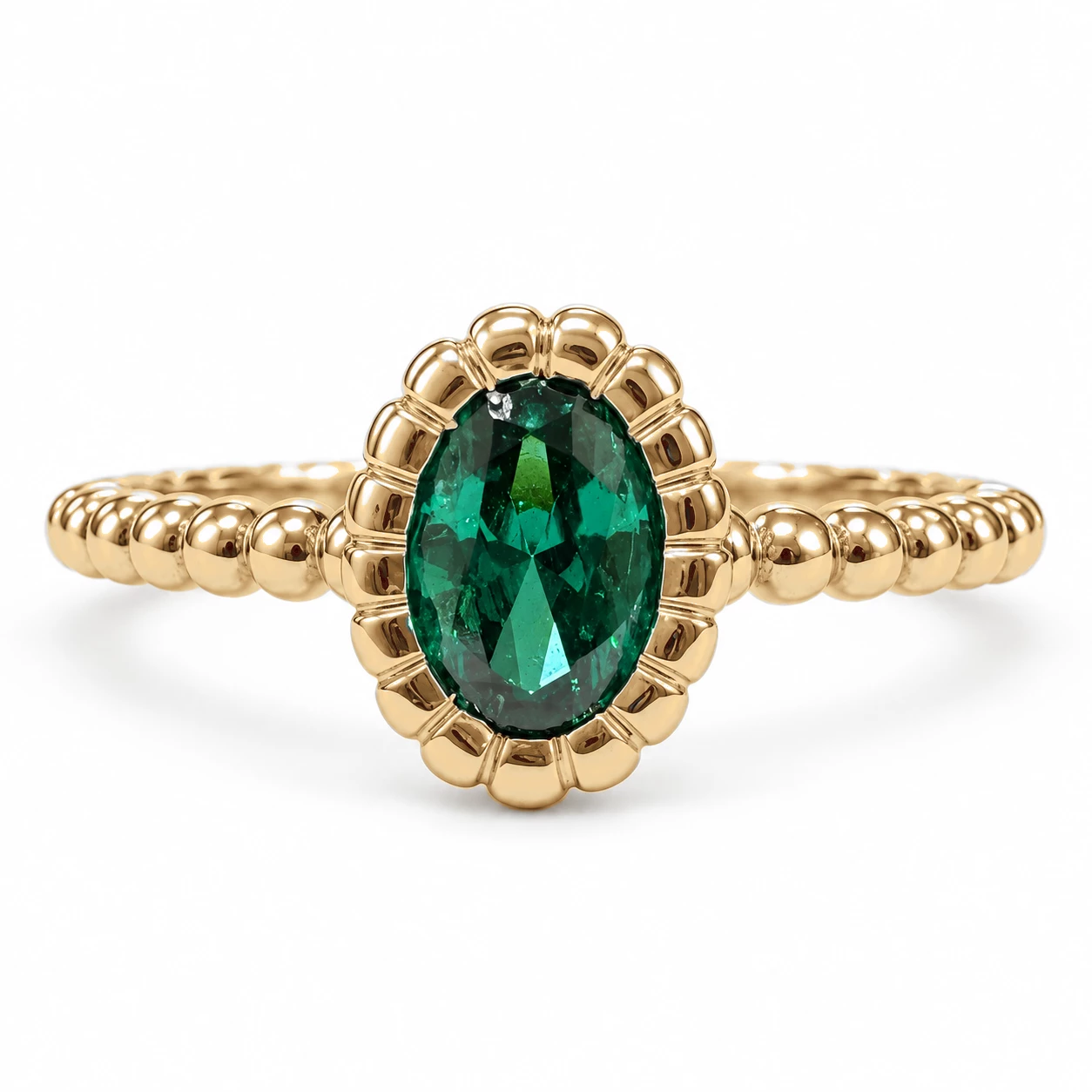 Bague Splendeur Légendaire Pierre Précieuse ovale 0,42 ct — vue 9