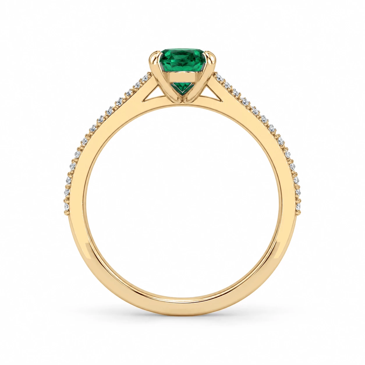 Bague Règne Somptueux Pierre Précieuse ovale 0,65 ct — vue 8