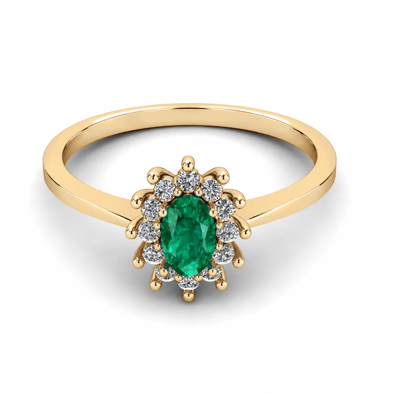 Bague Gloire Radieuse Pierre Précieuse ovale 0,19 ct — vue 9
