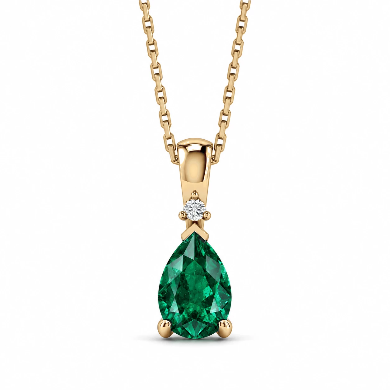 Collier Héritage Éblouissant Pierre Précieuse poire 0,56 ct — vue 7