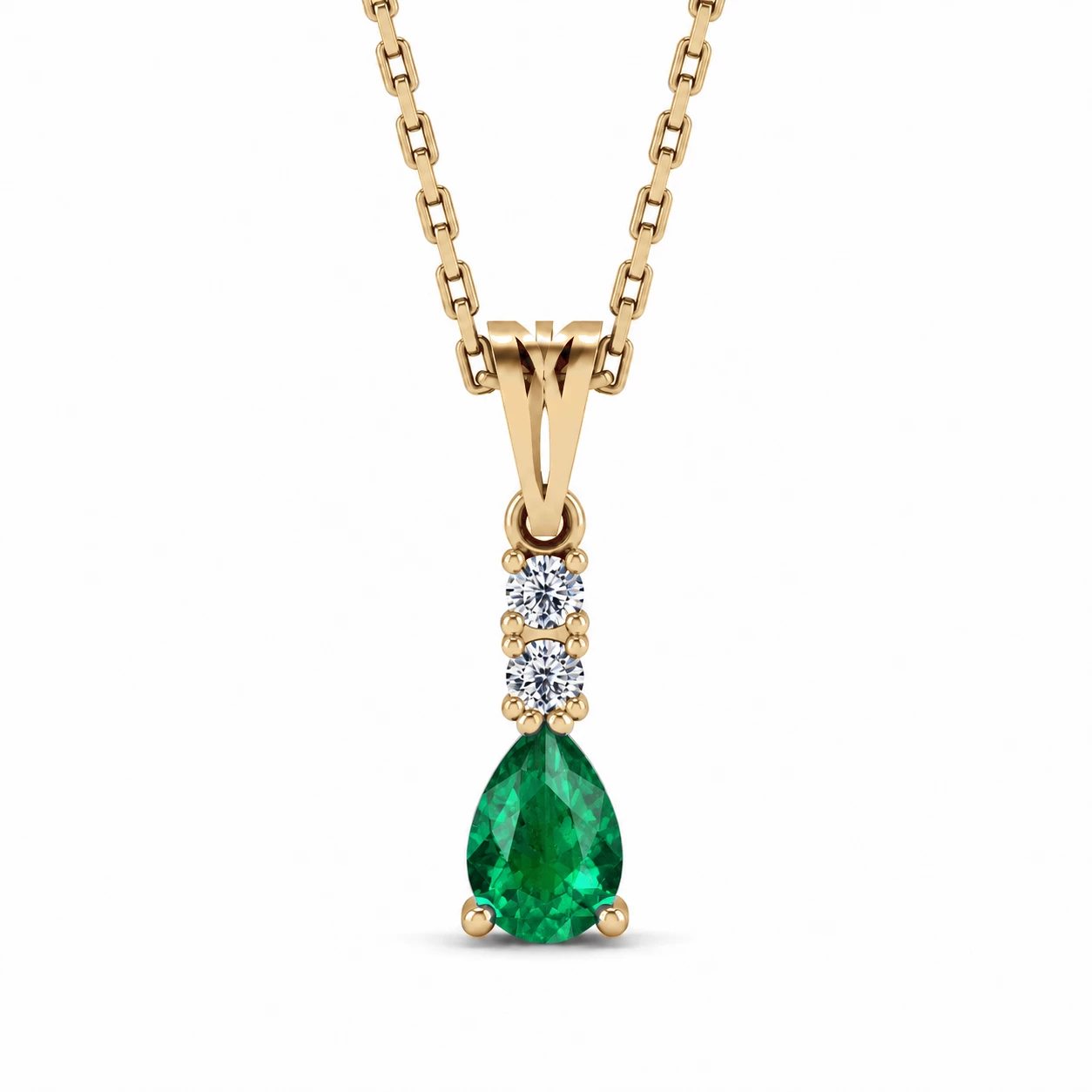 Collier Écrin Sublime Pierre Précieuse poire 0,33 ct — vue 7