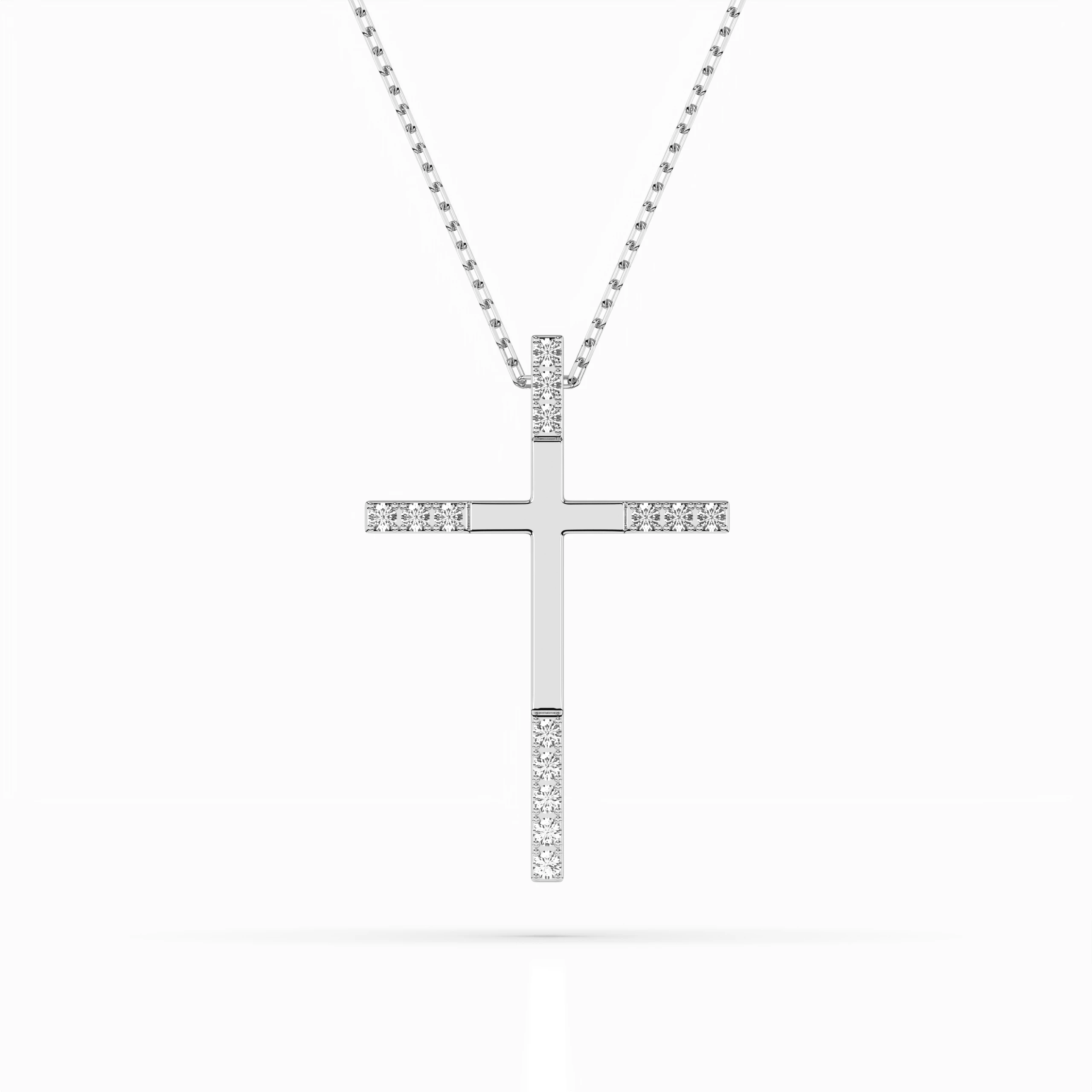 Collier Précieuse Intemporelle Minimalisme ronde 0,08 ct — vue 1