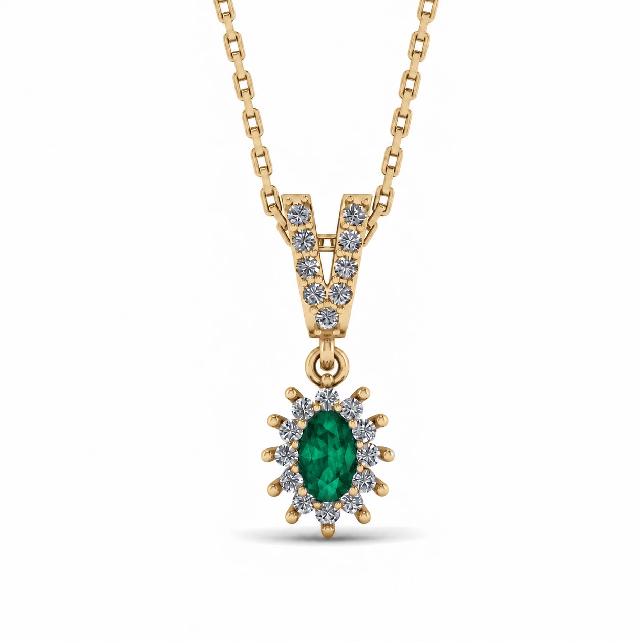 Collier Noblesse Radieuse Pierre Précieuse ovale 0,19 ct — vue 7