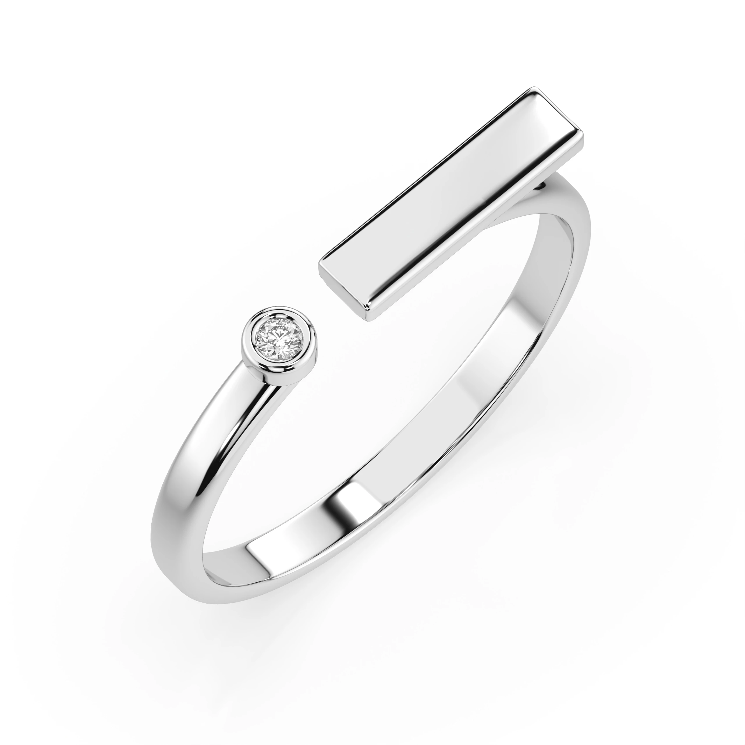 Bague Impériale Felindra Minimalisme ronde 0,02 ct — vue 1