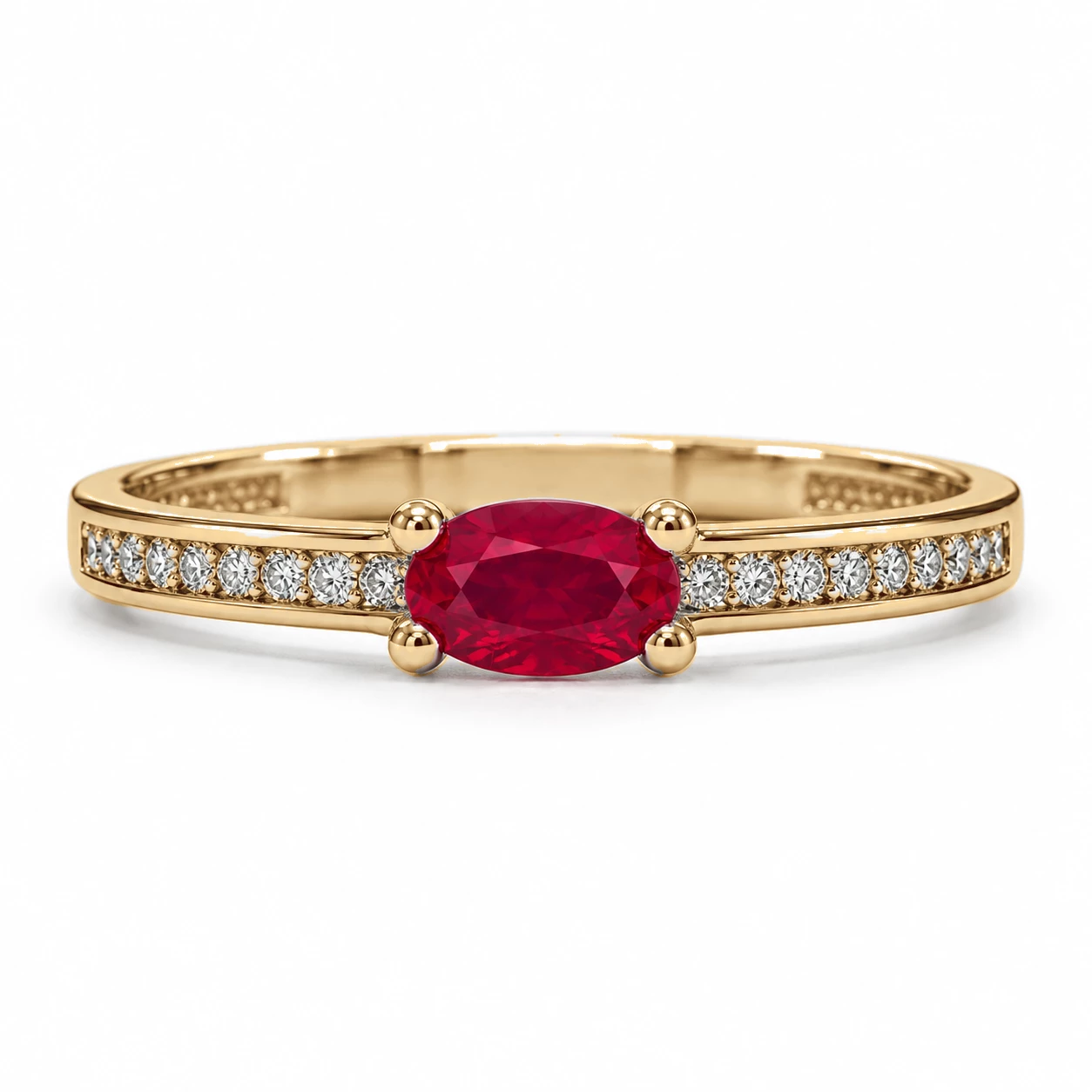 Bague Baiser Intemporel Pierre Précieuse 0,26 ct — vue 9