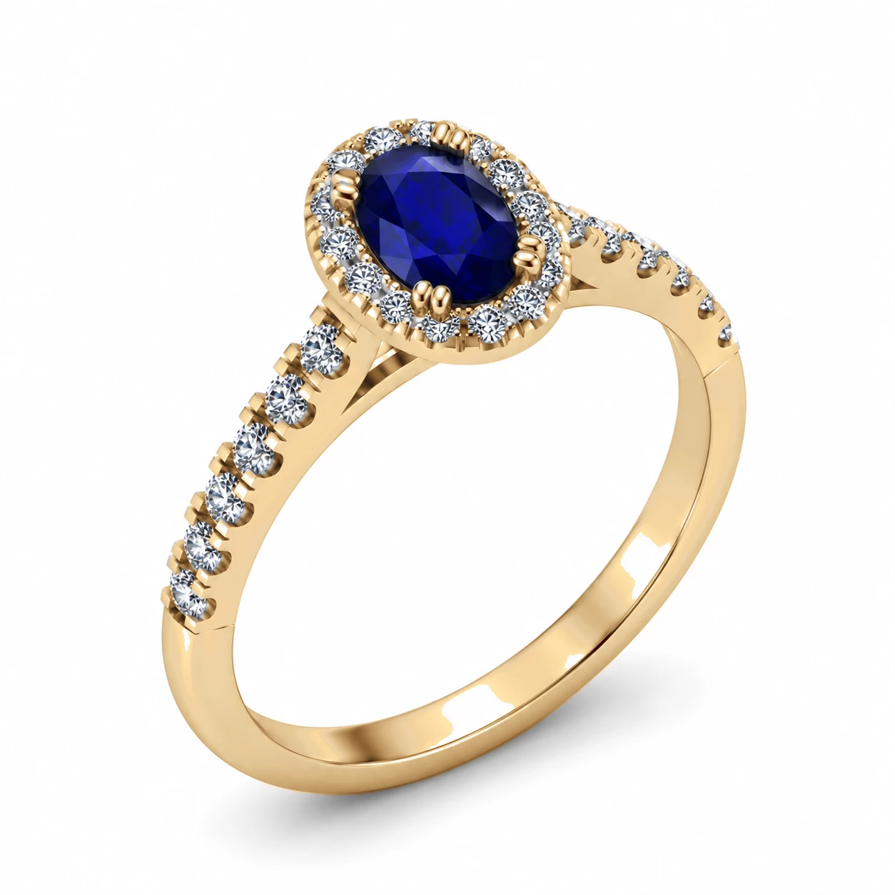 Bague Galaxie Mystérieuse Pierre Précieuse ovale 0,56 ct — vue 7