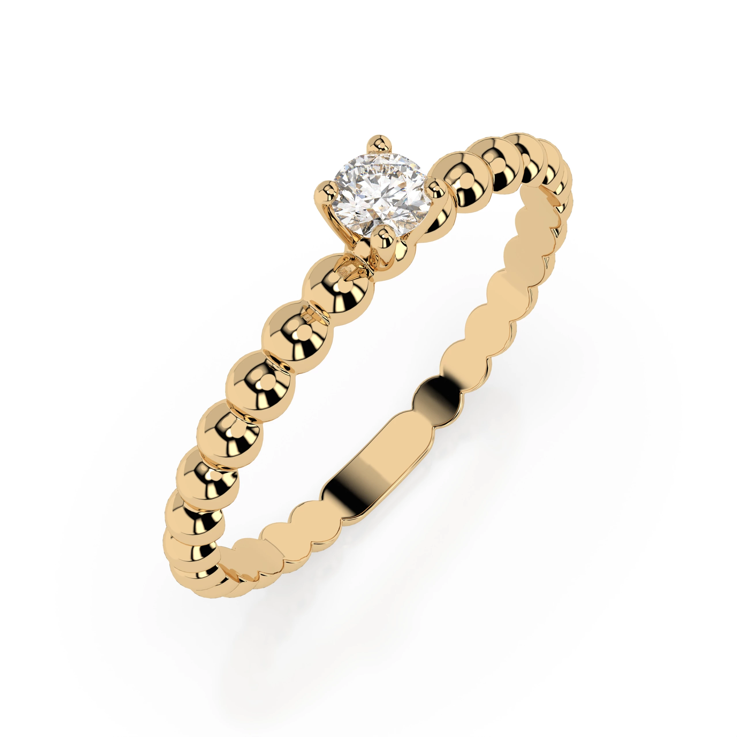 Bague Héritage Illustre Solitaire ronde 0,08 ct · 2,7 mm — vue 4