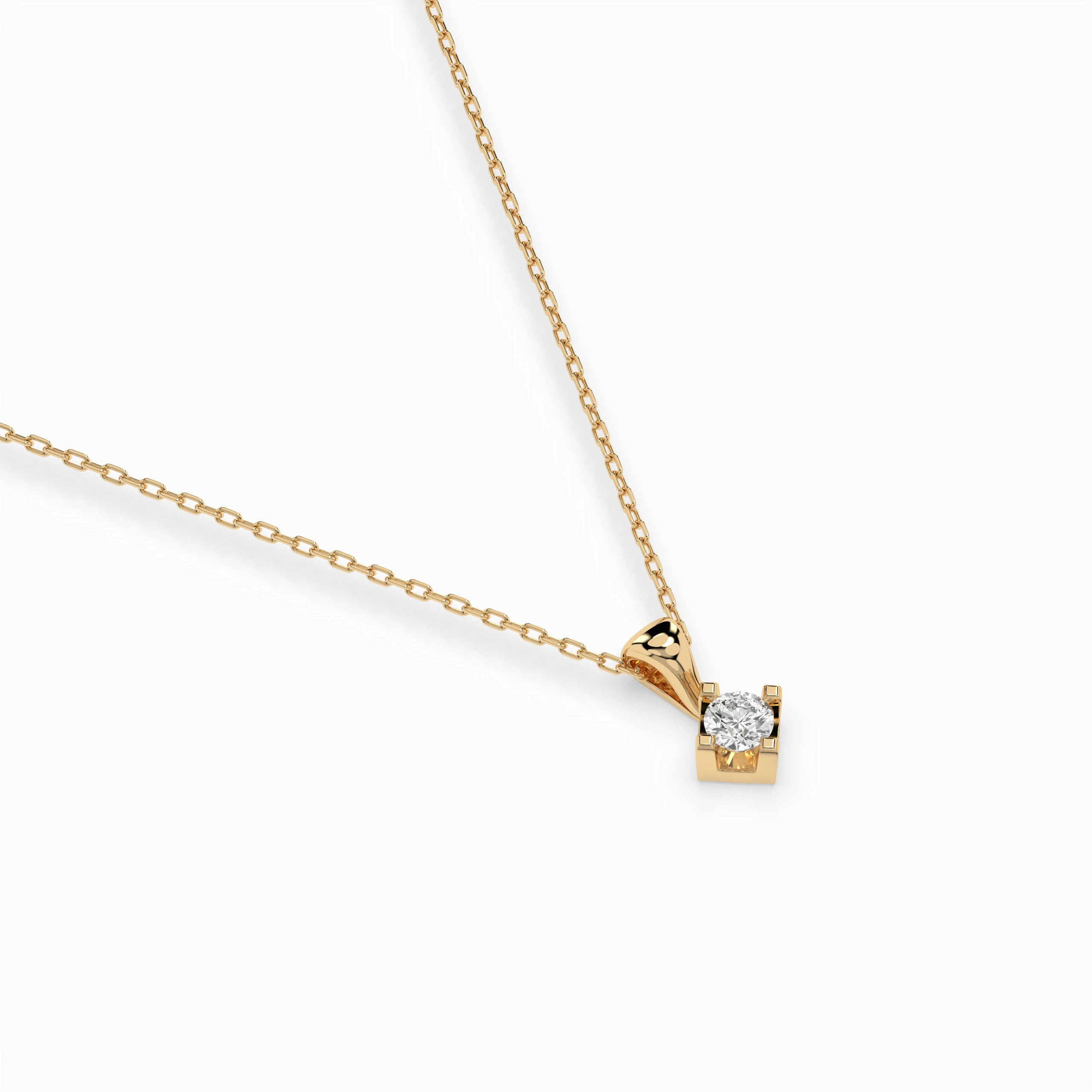 Collier Mirage Radieux Solitaire ronde 0,08 ct · 2,7 mm — vue 6