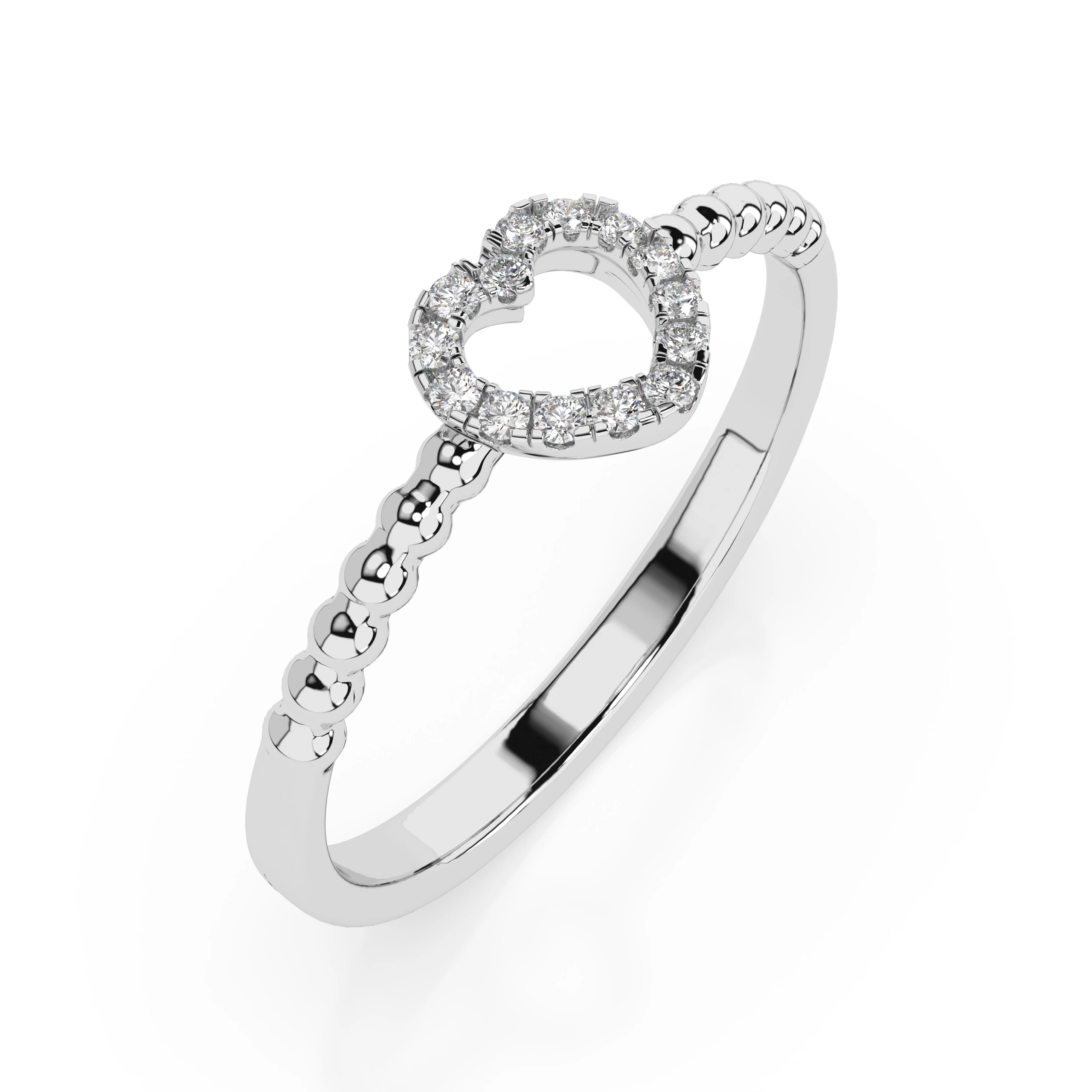 Bague La Somptueuse Minimalisme ronde 0,07 ct — vue 1