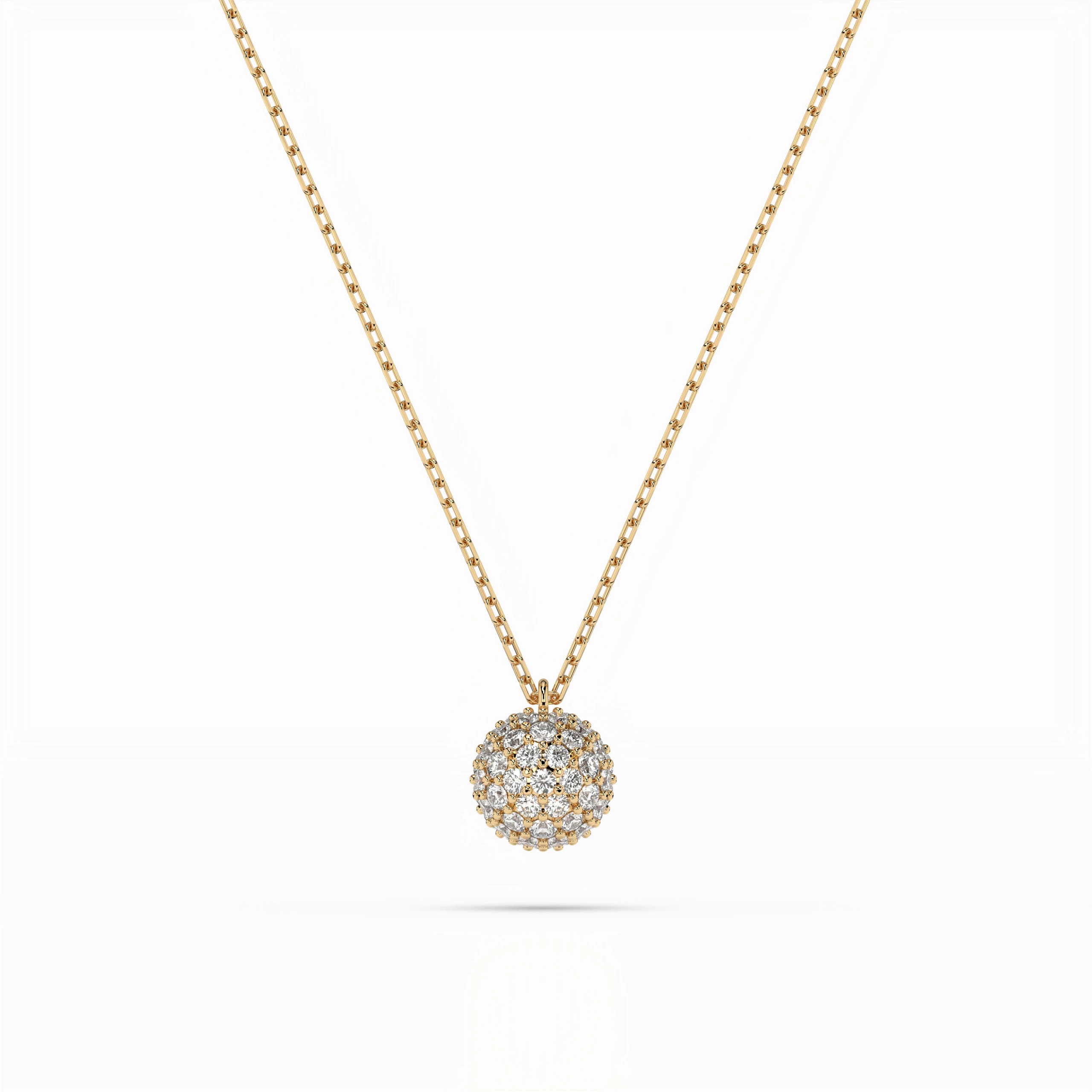 Collier Constellation Lumineuse Illusion ronde 0,23 ct — vue 4
