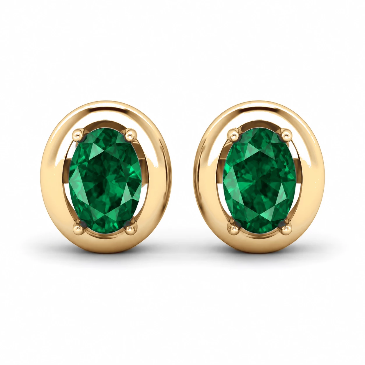 Boucles d'oreilles Trésor Éternel Pierre Précieuse ovale 0,84 ct — vue 8