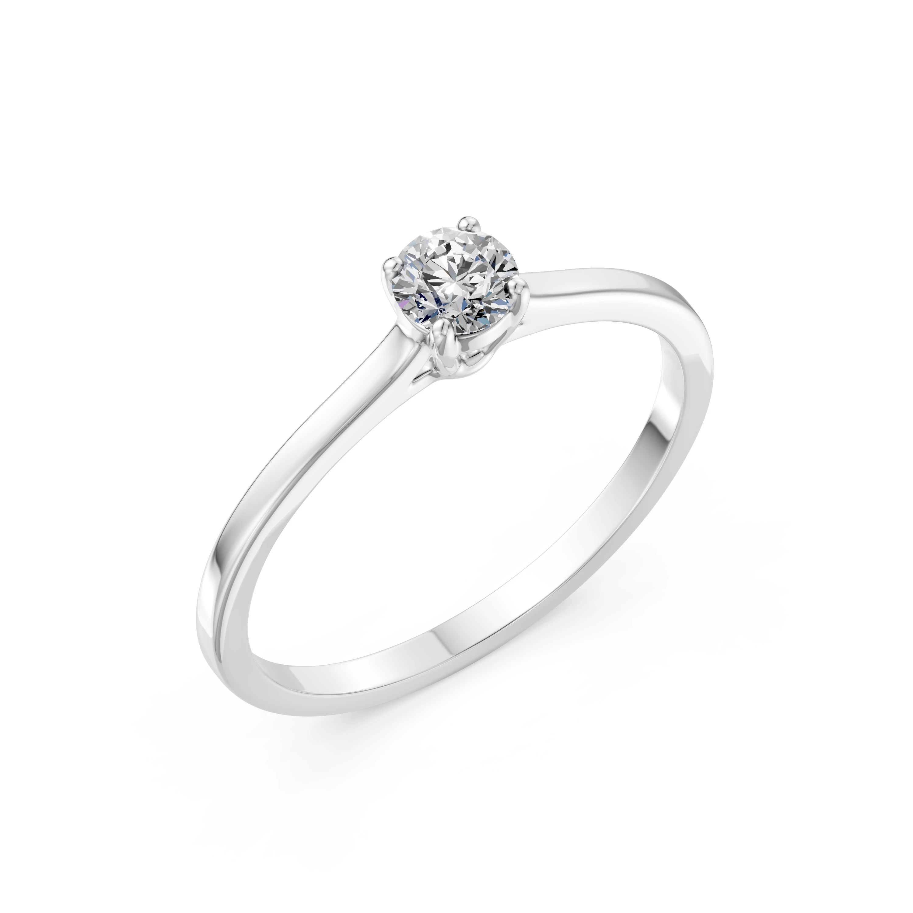 Bague Prestige Radieux Solitaire ronde 0,3 ct · 4,2 mm — vue 1