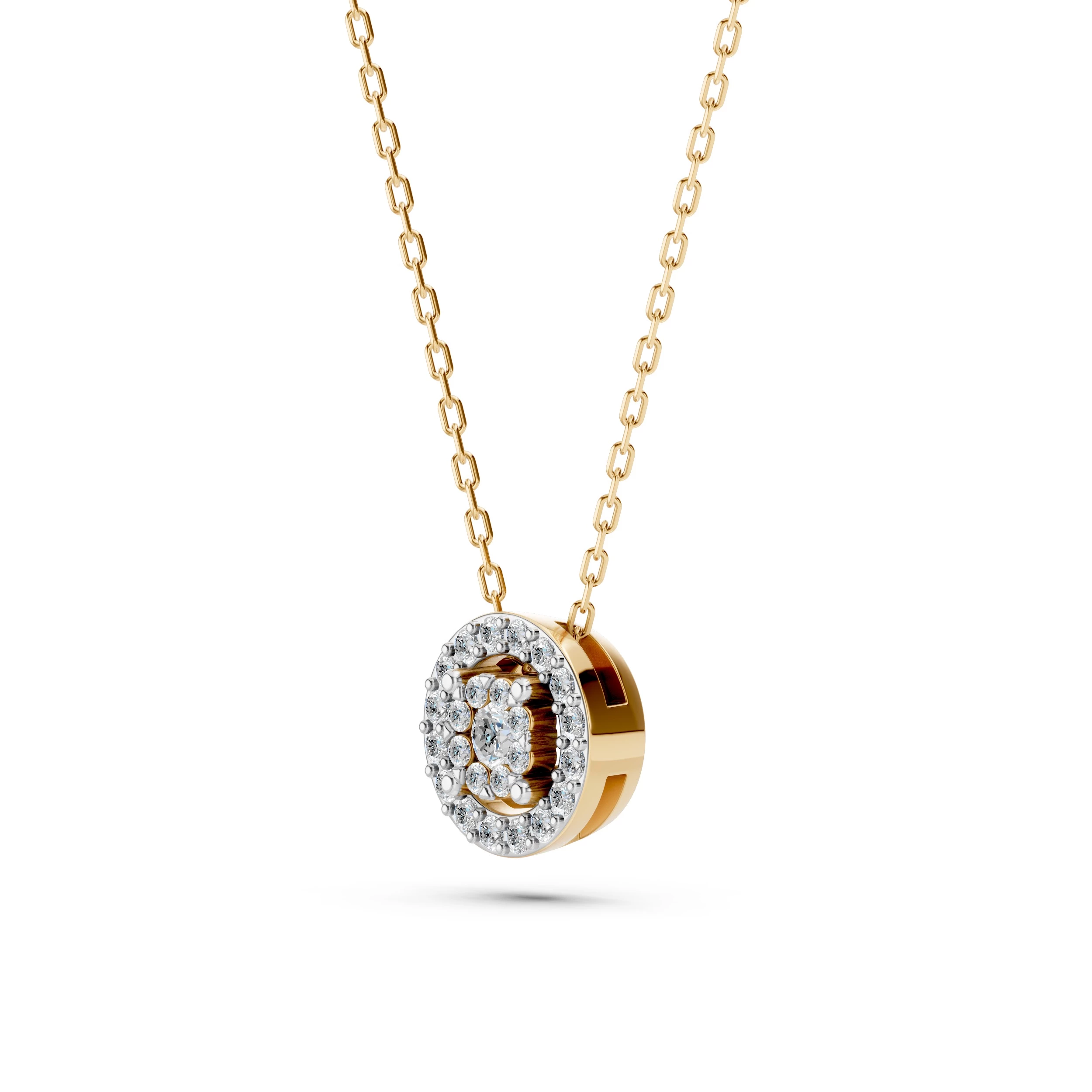 Collier Aurore Impériale Illusion ronde 0,03 ct — vue 5